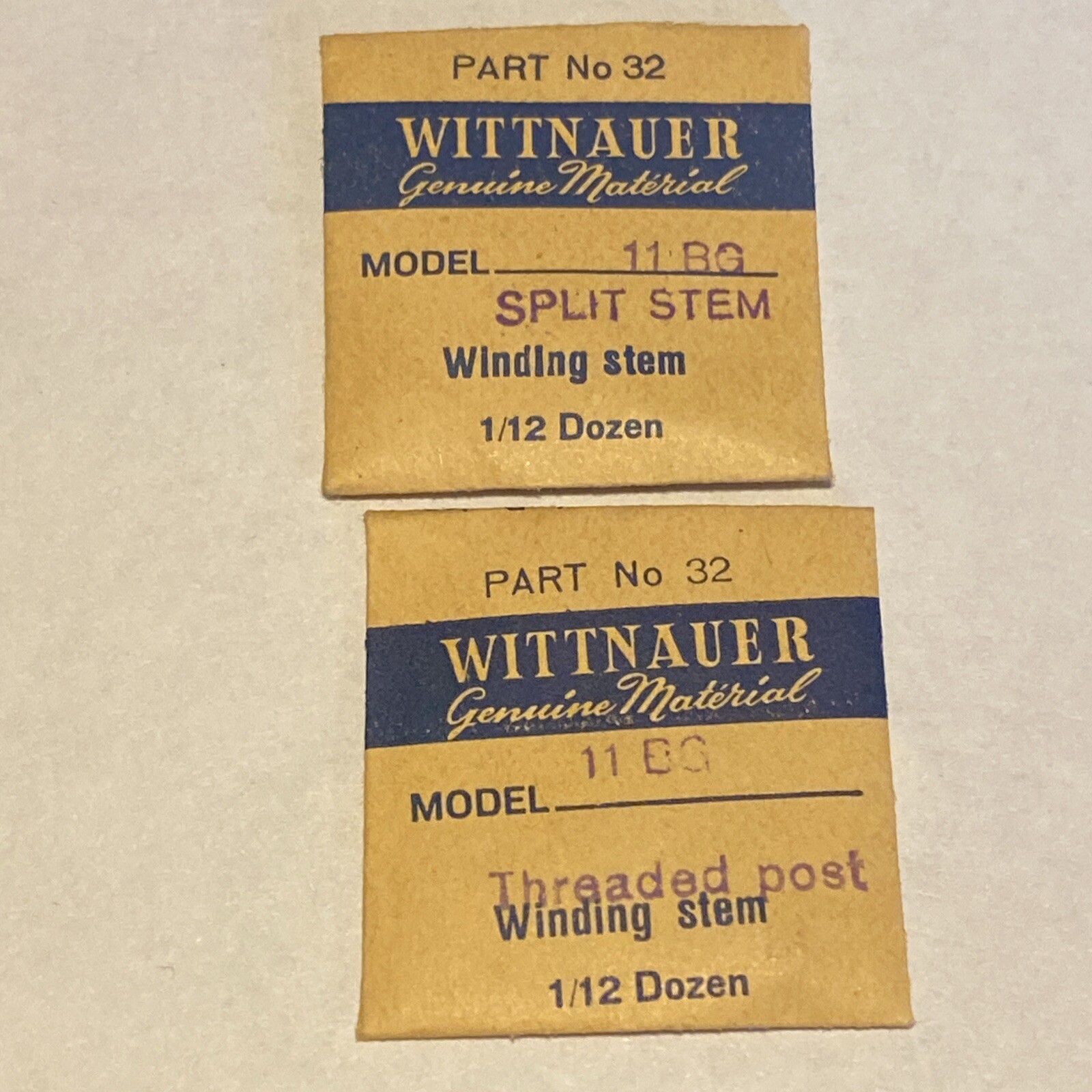 NOS Wittnauer Split Stem & Post #32 #404 Several Models 6WS7G C7D 10M 10THG 11BG
