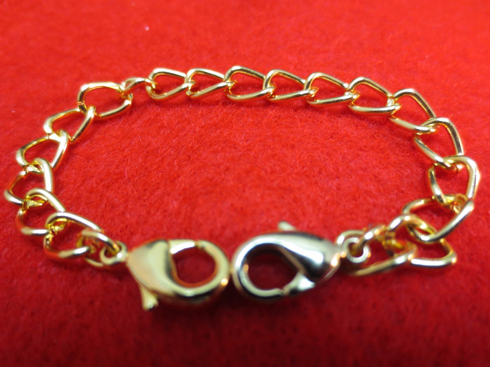 8″ 14 kt GOLD & WHITE GOLD EP & STERLING SILVER EP DOUBLE LOBSTER CLAW EXTENDER