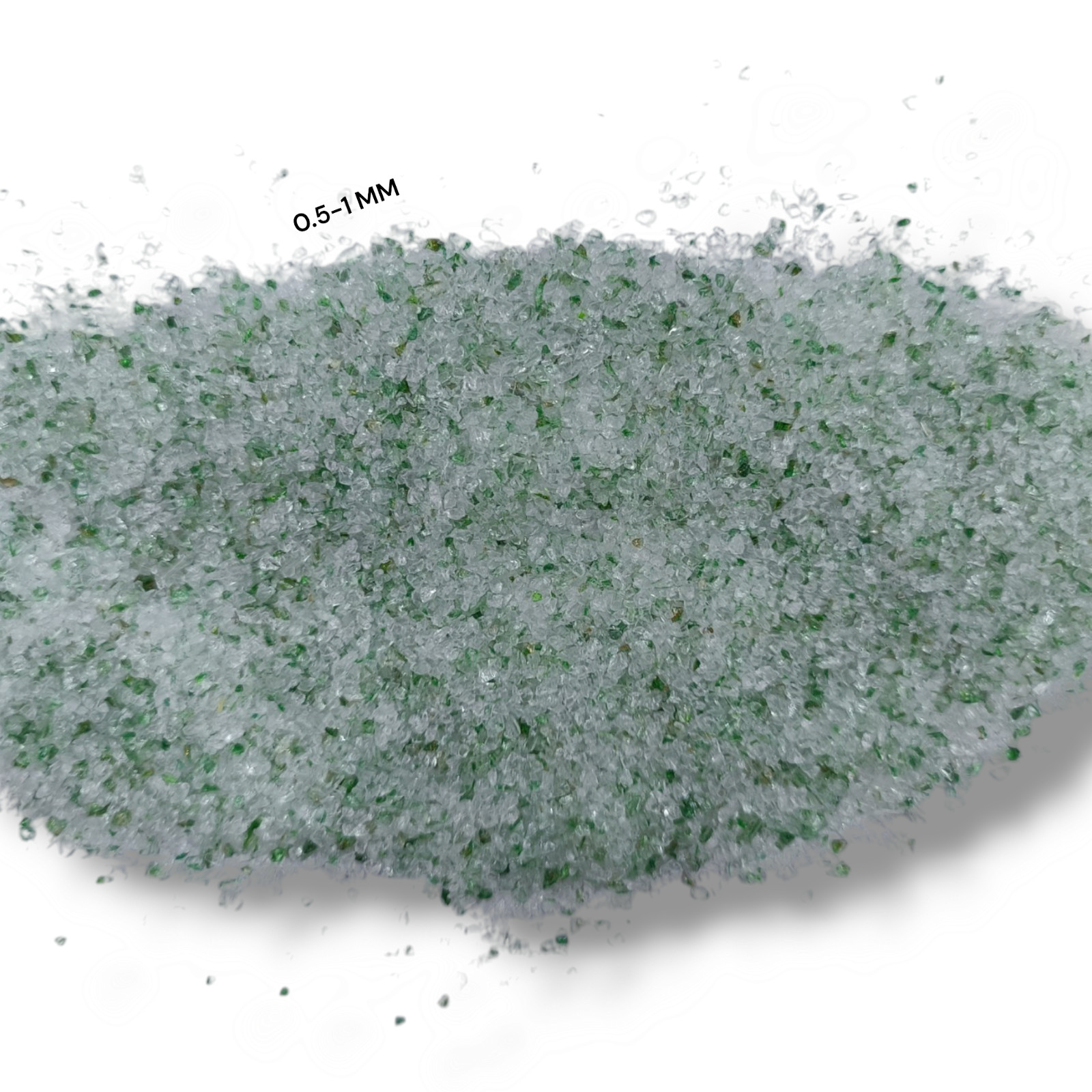 Crushed Ledger Green Rutile Coarse Gemstone Powder Hydro Quartz Crushed Inlay