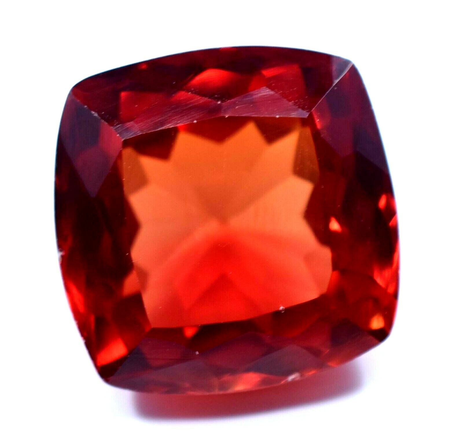 AAA Treated CEYLON Orange Spinel 14.85CT Certified STUNNING Cushion Cut Gemstone