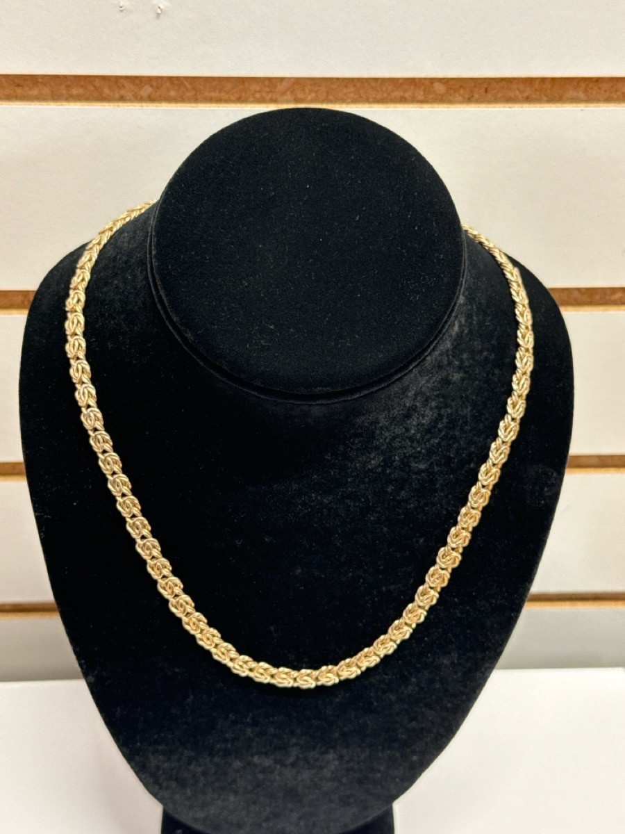 BYZANTINE CHAIN NECKLACE S925 18.5 IN (TDW039828)