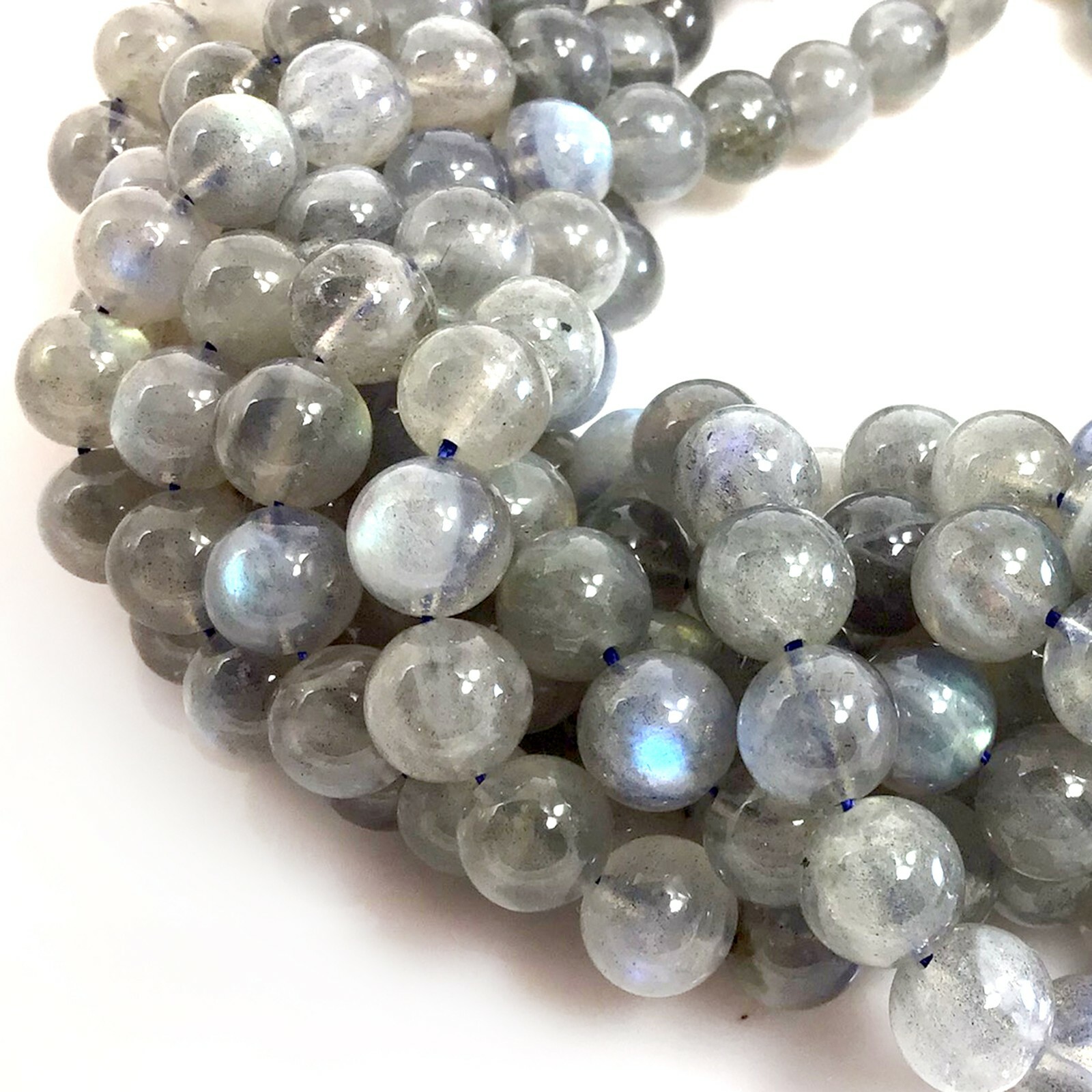 Genuine Natural Labradorite Round Loose Bead Blue Light 5″ 4 6 8mm 10 12mm