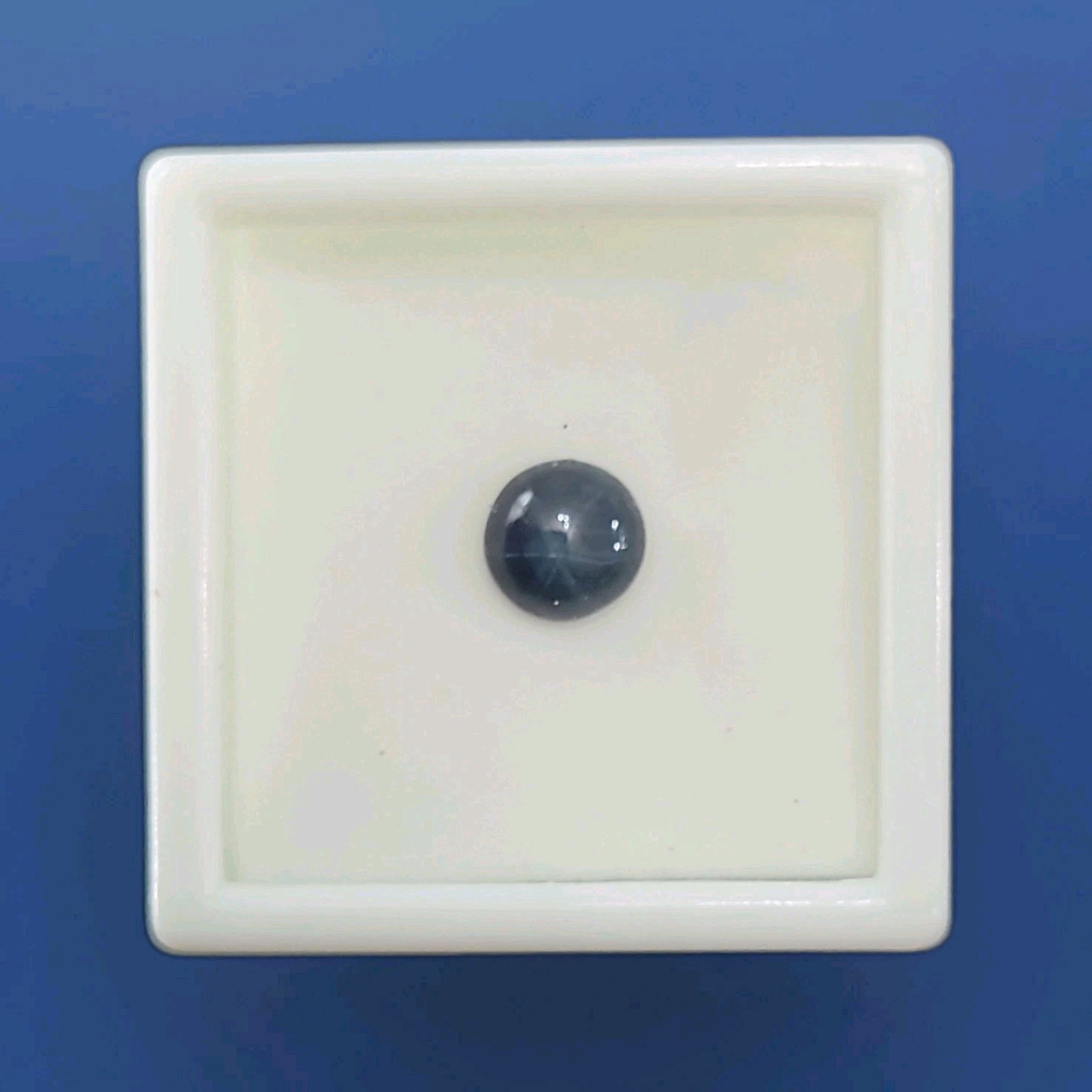 Black Star Sapphire Round Cut Loose Gemstone 2.80ct 8mm Treated S2R017