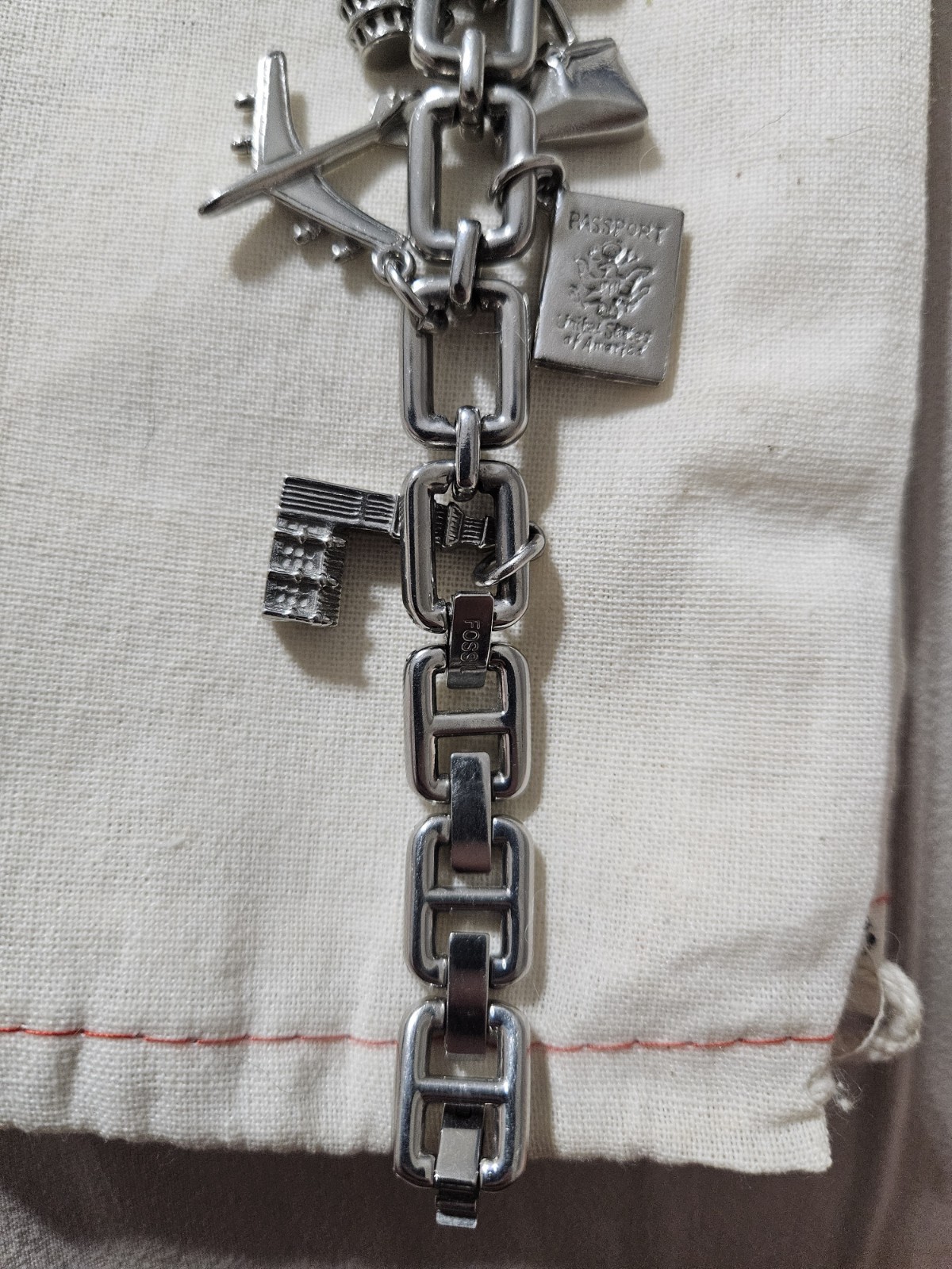 Ladies Fossil F2 Watch and Charm Bracelet: ES1133