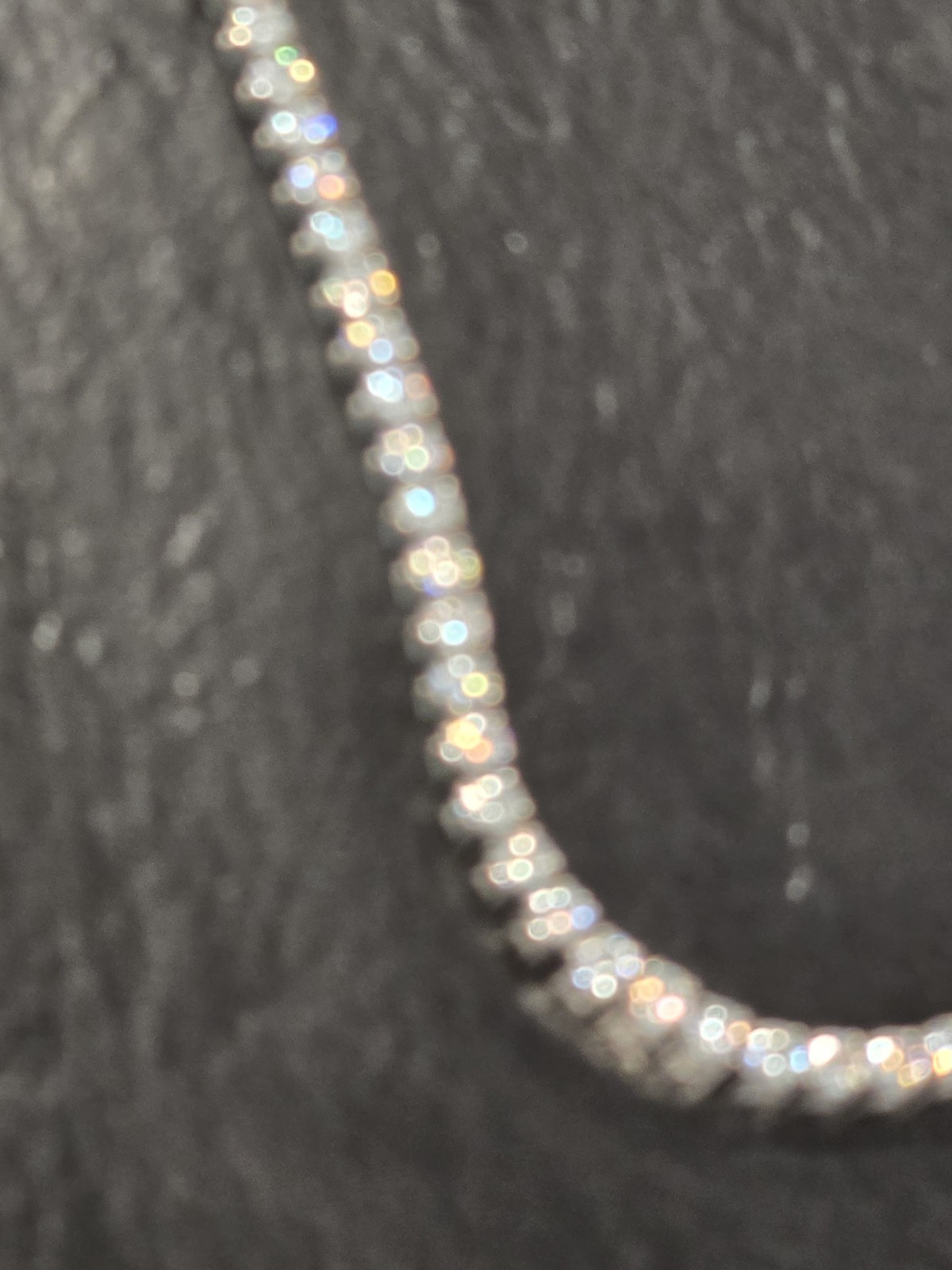 Qorn Moissanite Tennis Chain 3mm 18″ GRA Certified Flawless FL D Color 3EX Steel