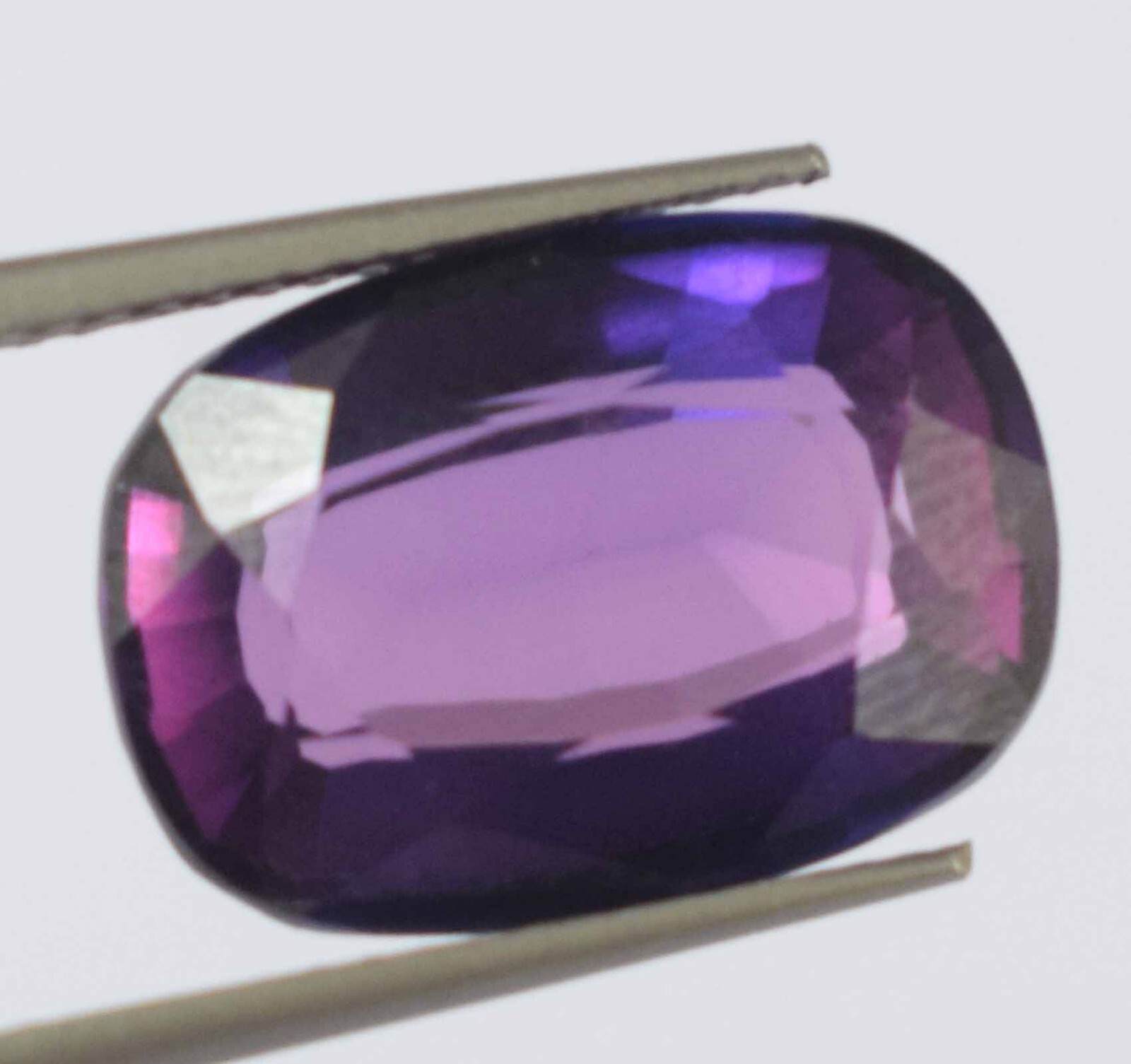 Purple Blue Boysenberry Sapphire 9.75 Ct Cushion Natural Gems Certified C5331
