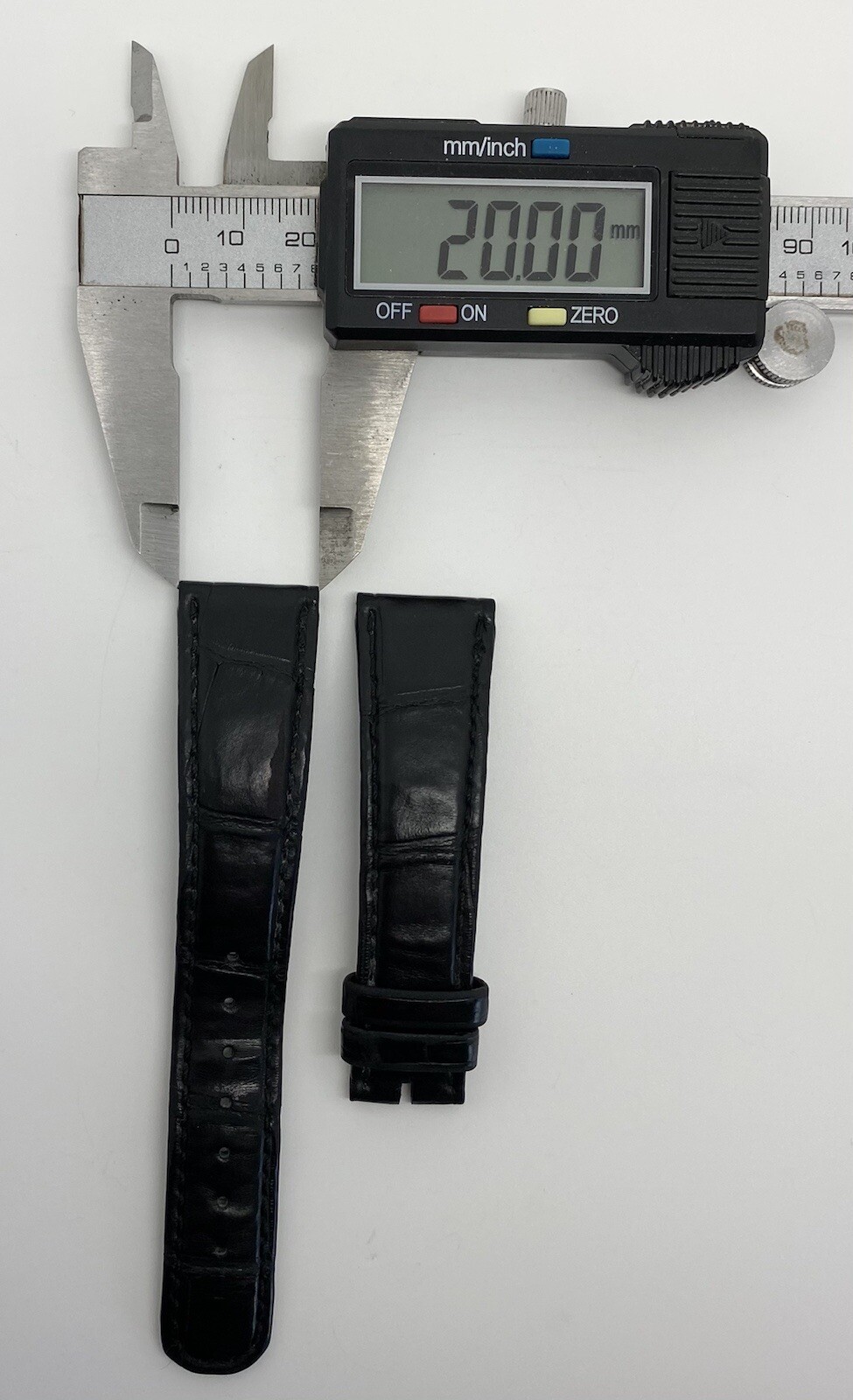 A. Lange Sohne 20mm x 16mm Black Alligator Watch Strap Band Authentic OEM