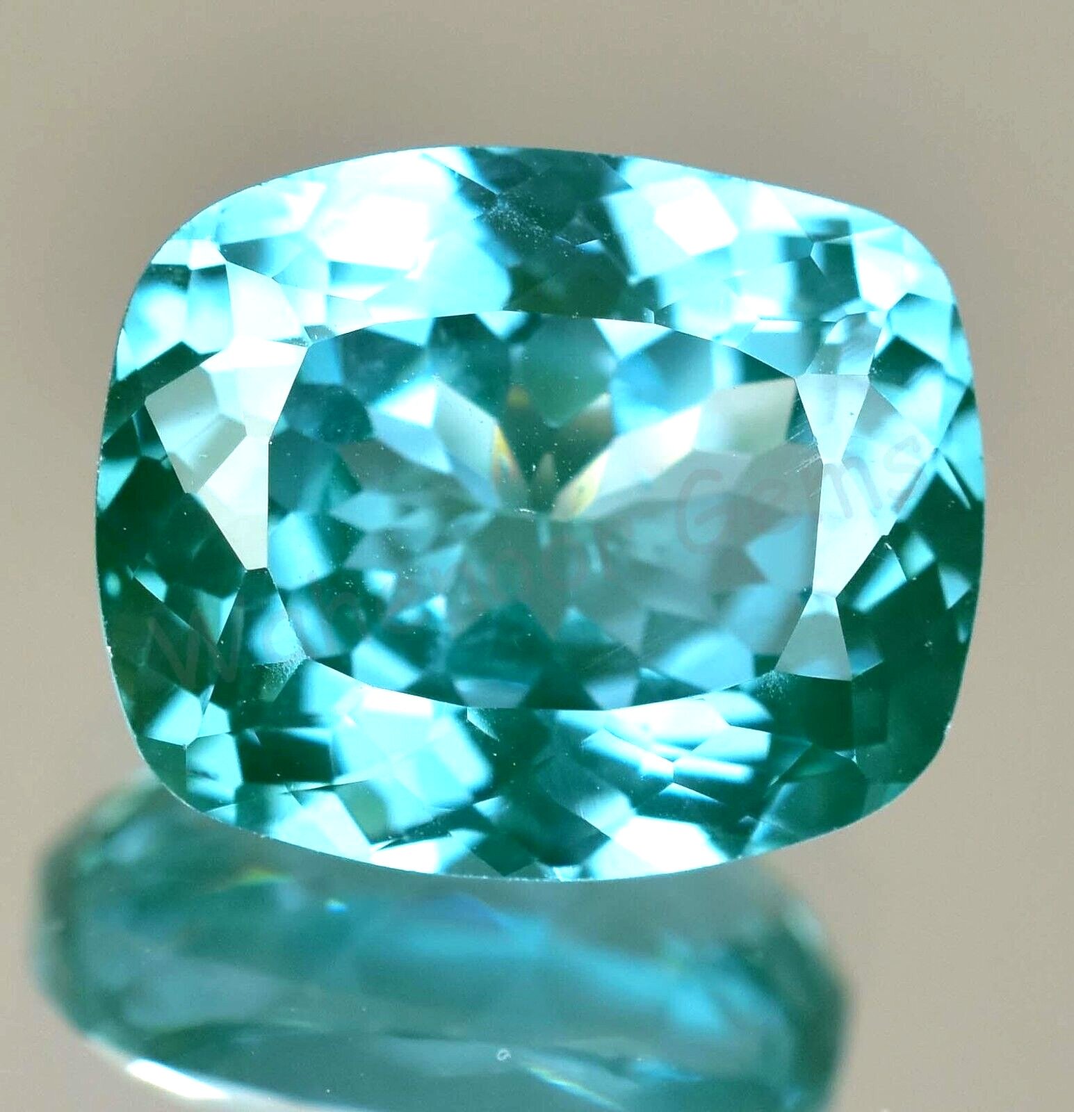 17.70 Ct Natural Paraiba Tourmaline Blueish Green Neon Copper Loose Gemstone