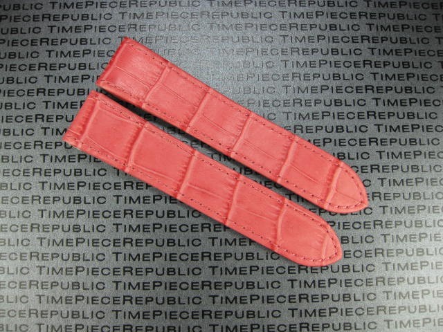20mm Leather Strap Alligator Grain Watch Band Cartier for SANTOS 100 Medium 32mm