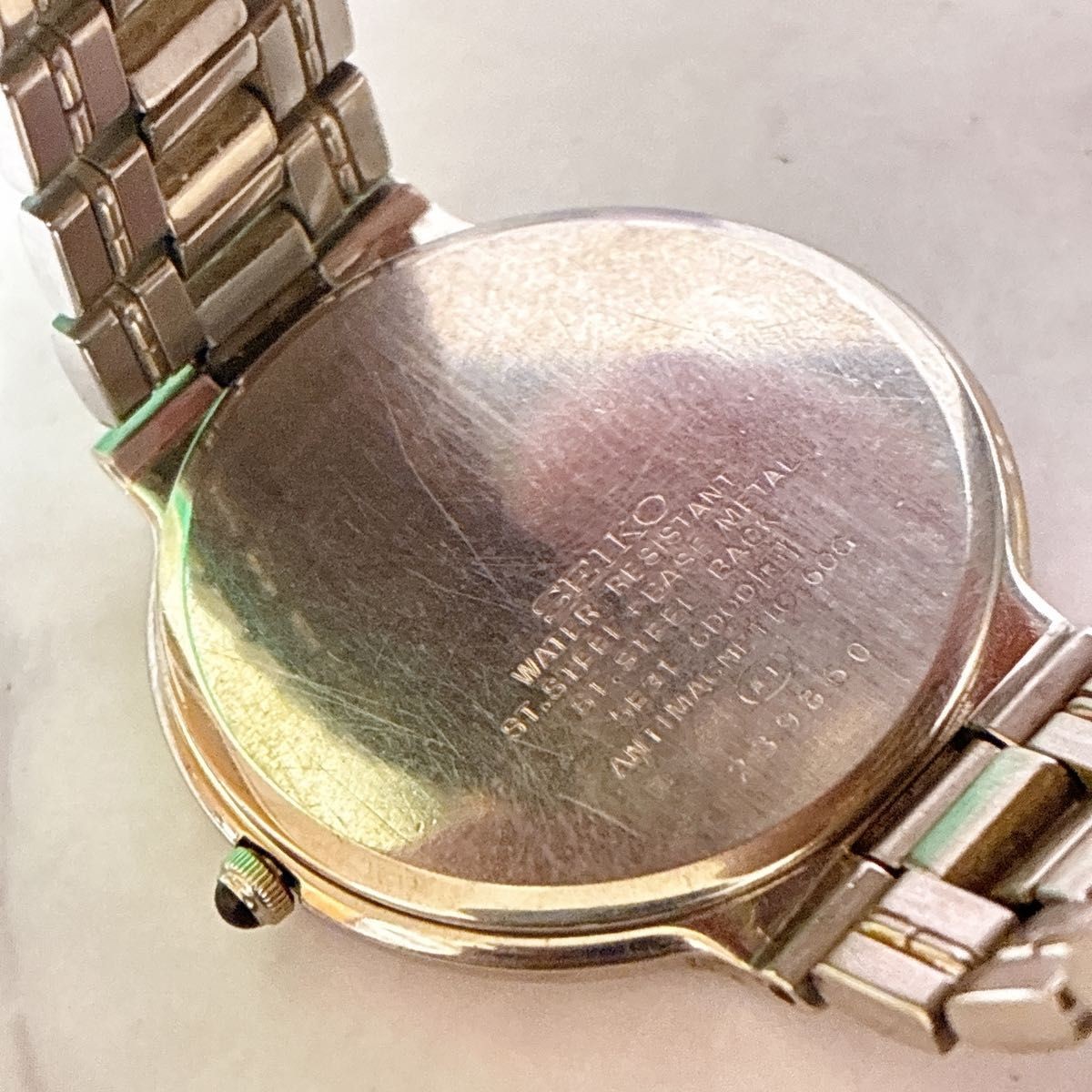 Excellent Condition SEIKO DOLCE Quartz Watch Working Glitter Dial