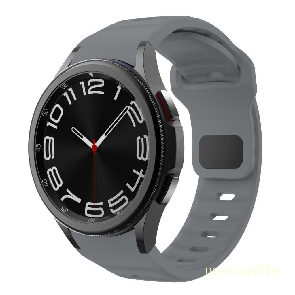 For Samsung Galaxy Watch 4 5 6 7 40/42/44/45/47m Sport Silicone Watch Band Strap