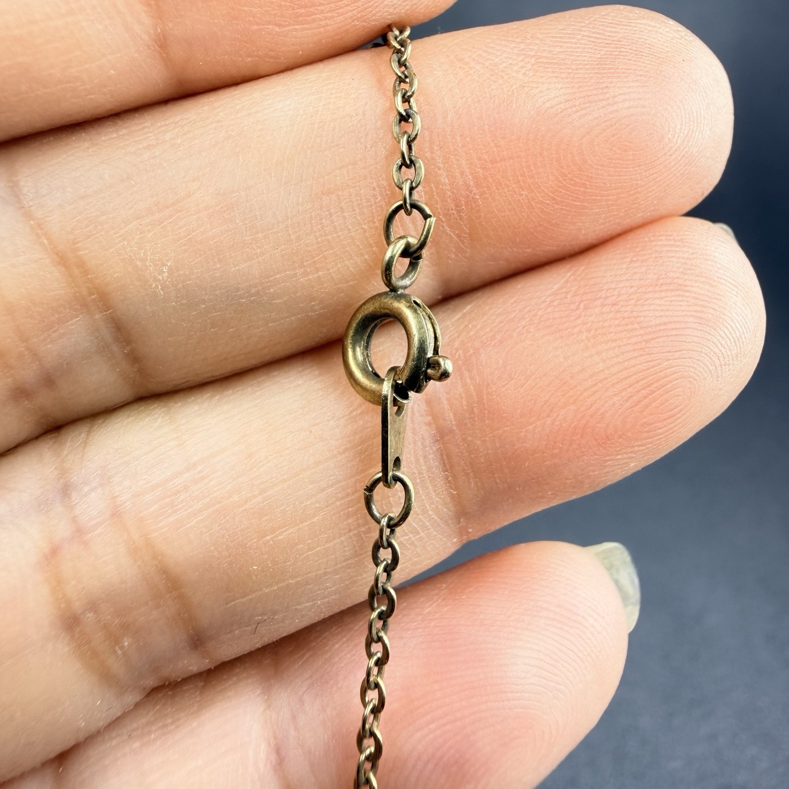 Vintage Tassel Cross Rose Ornate Necklace Pendant Gold Tone 16”