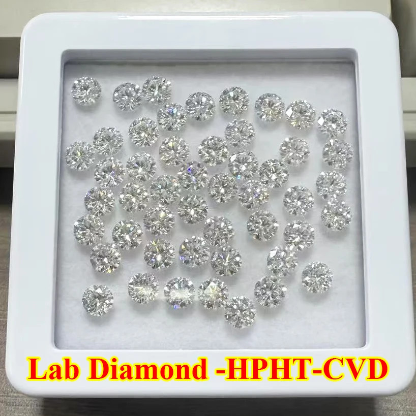 0.05ct-2ct Round/Oval/Heart/Pear/Marquise Lab Grown Diamond DEF VS Lab Diamonds