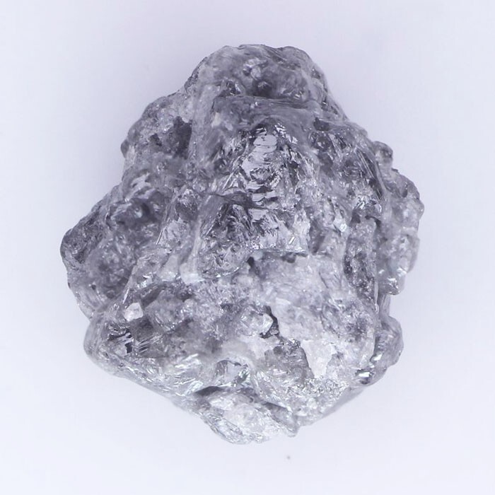 3.29 Carat Raw Natural Grayish Color Excellent Rough Loose Diamond