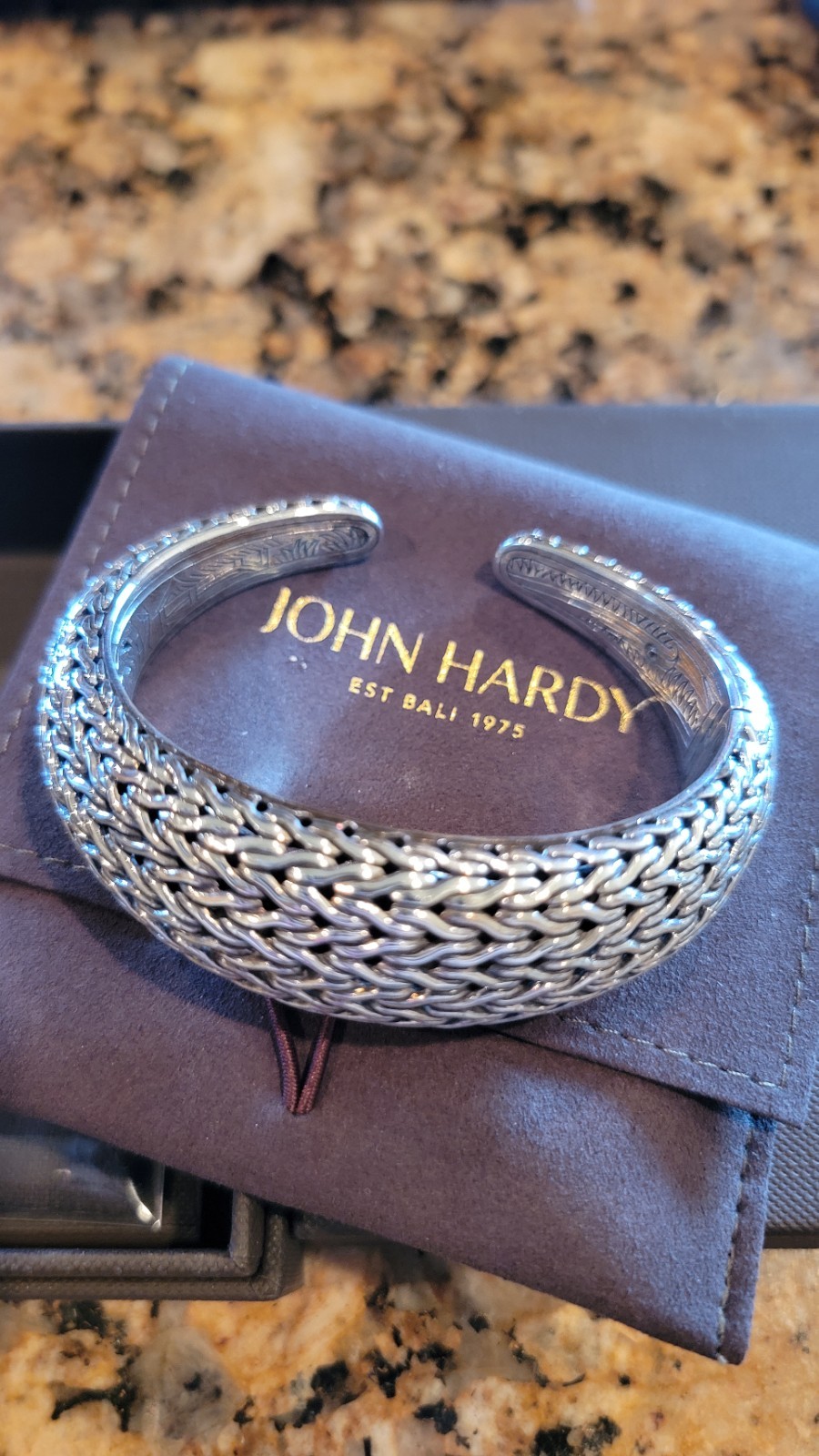 John Hardy Medium Classic Chain Silver Graduated Kick Cuff