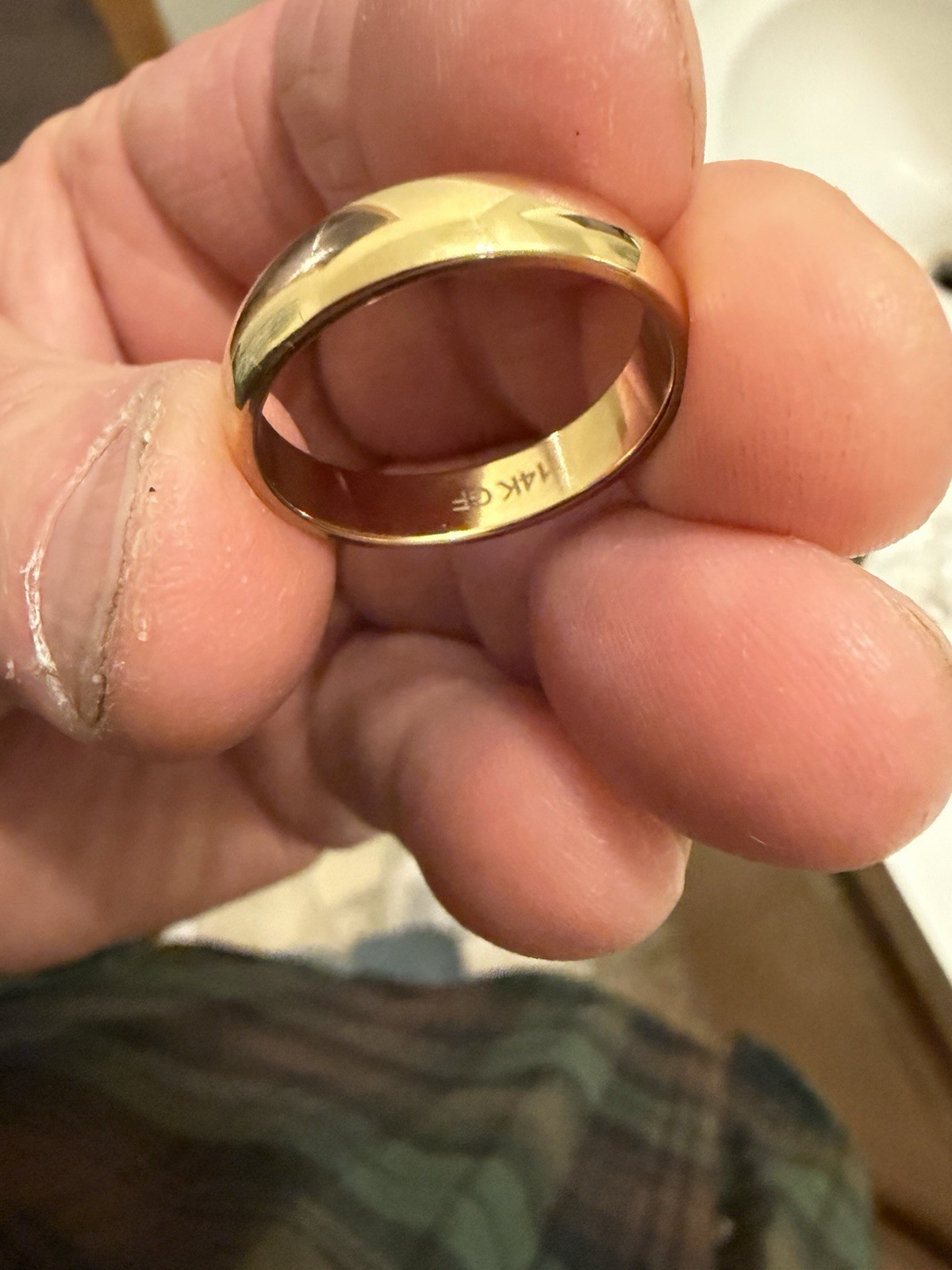 HIS/HERS/ Wedding/Anniversary Ring/14Kgf JEWELERS ESTATE weighs3.5 gram size10