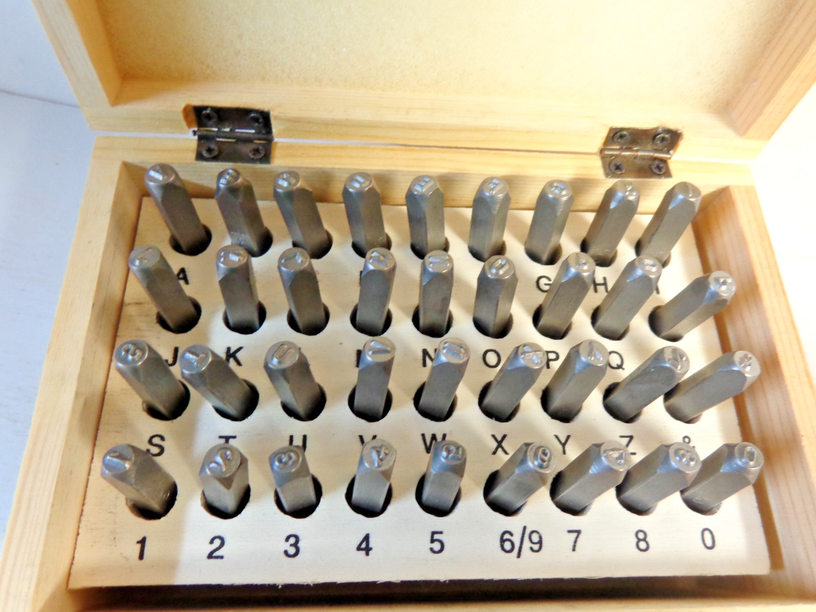 Bead Smith 3mm Letter & Number Punch Set 36 Piece Gothic Uppercase + 4 Others