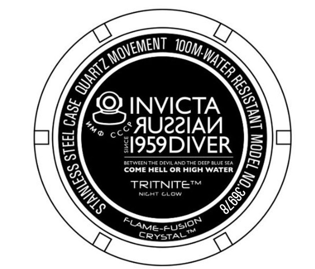 Invicta Russian Diver Sea Spider Men’s 52mm Orange Dial Swiss Quartz Watch 36978