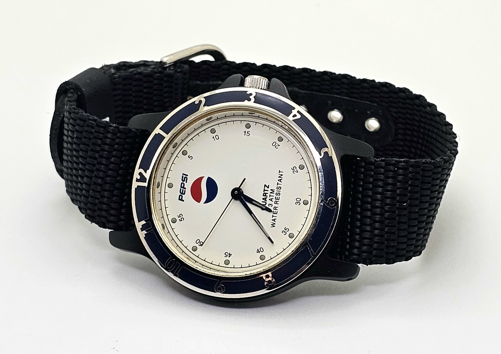 Vintage Pepsi Cola Watch ” Nothing Else Is A Pepsi ” ~ New Battery~ Near Mint !!