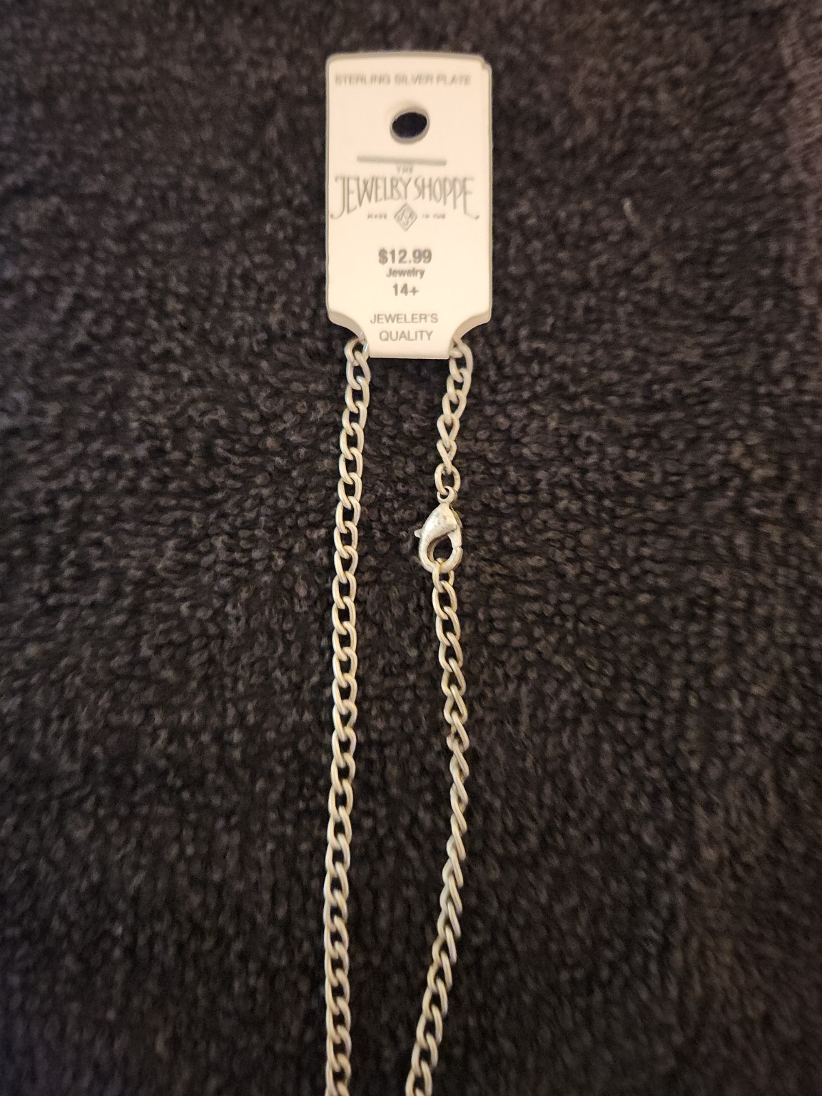 The Jewelry Shoppe 18″ Sterling Silver Plated Chain Necklace 18 in