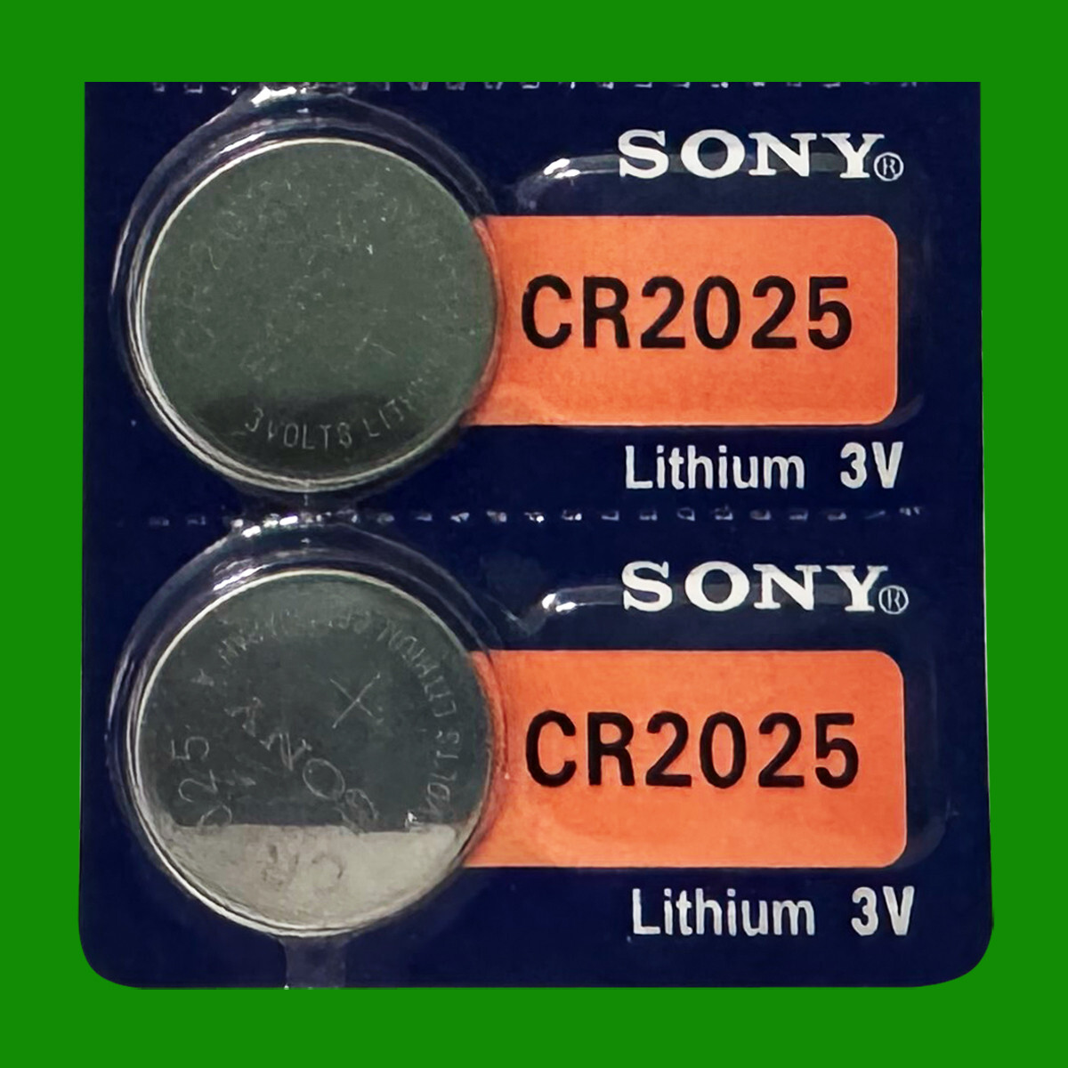 SONY CR2025 LITHIUM 3V BATTERY – 2 Pcs