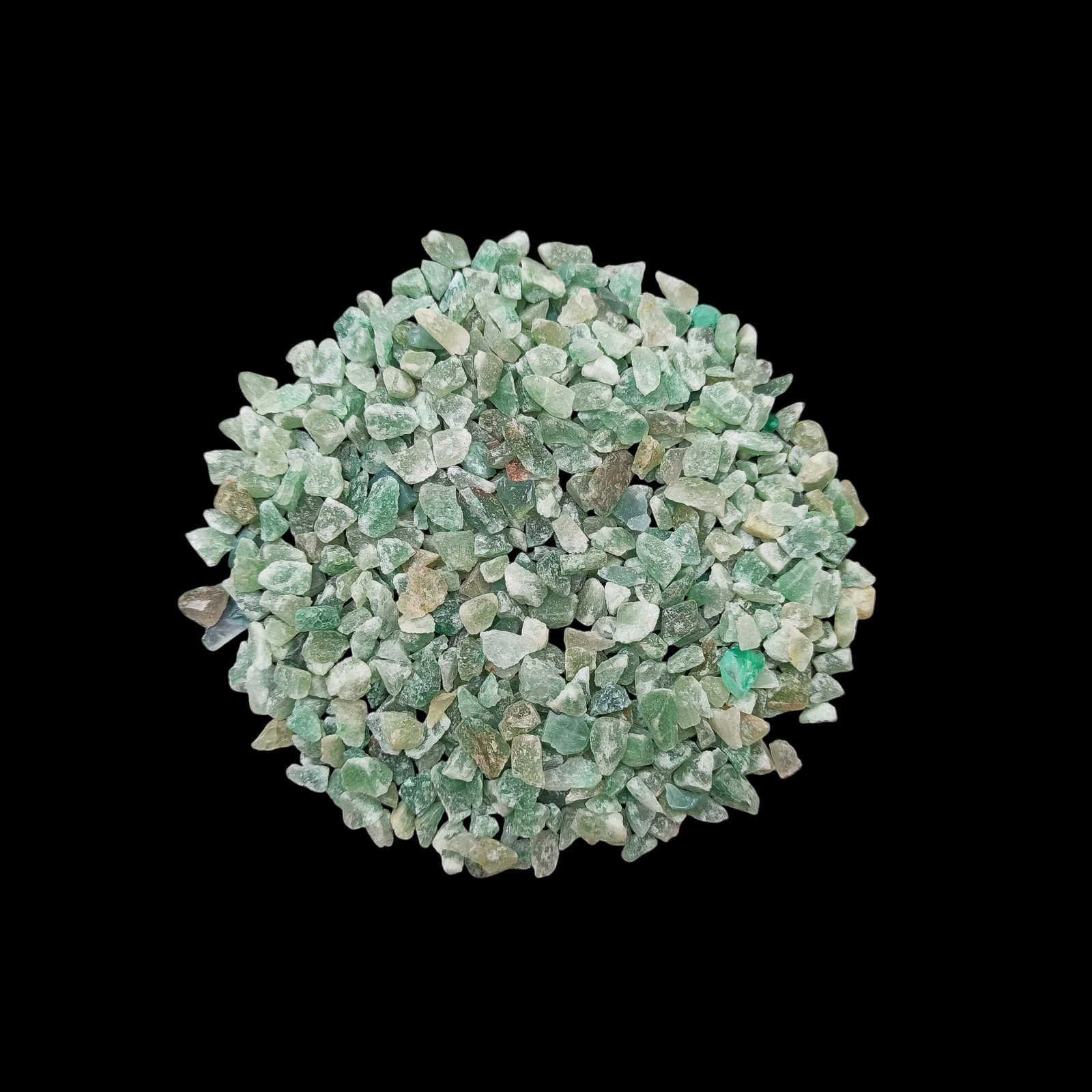 Green Mica Coarse Gemstone 3-5mm for Bottles Home Decor