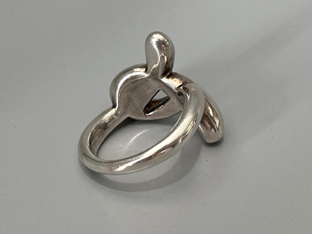 Angela Cummings AC STUDIO Sterling Silver 925 Modernist Knot Twist Ring Size 6