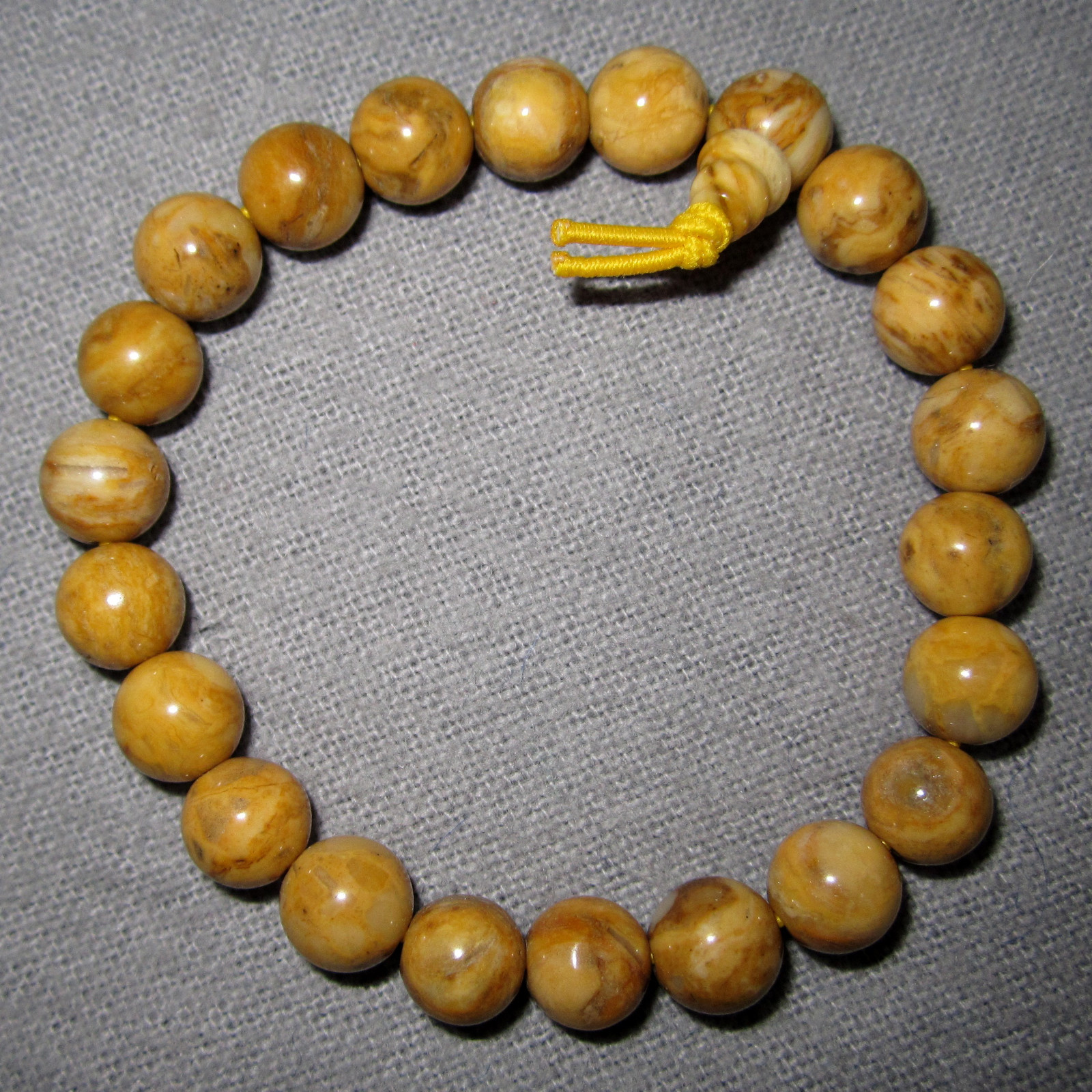 Yellow Jasper Buddha Bracelet 17cm / South Africa – Power Beads.
