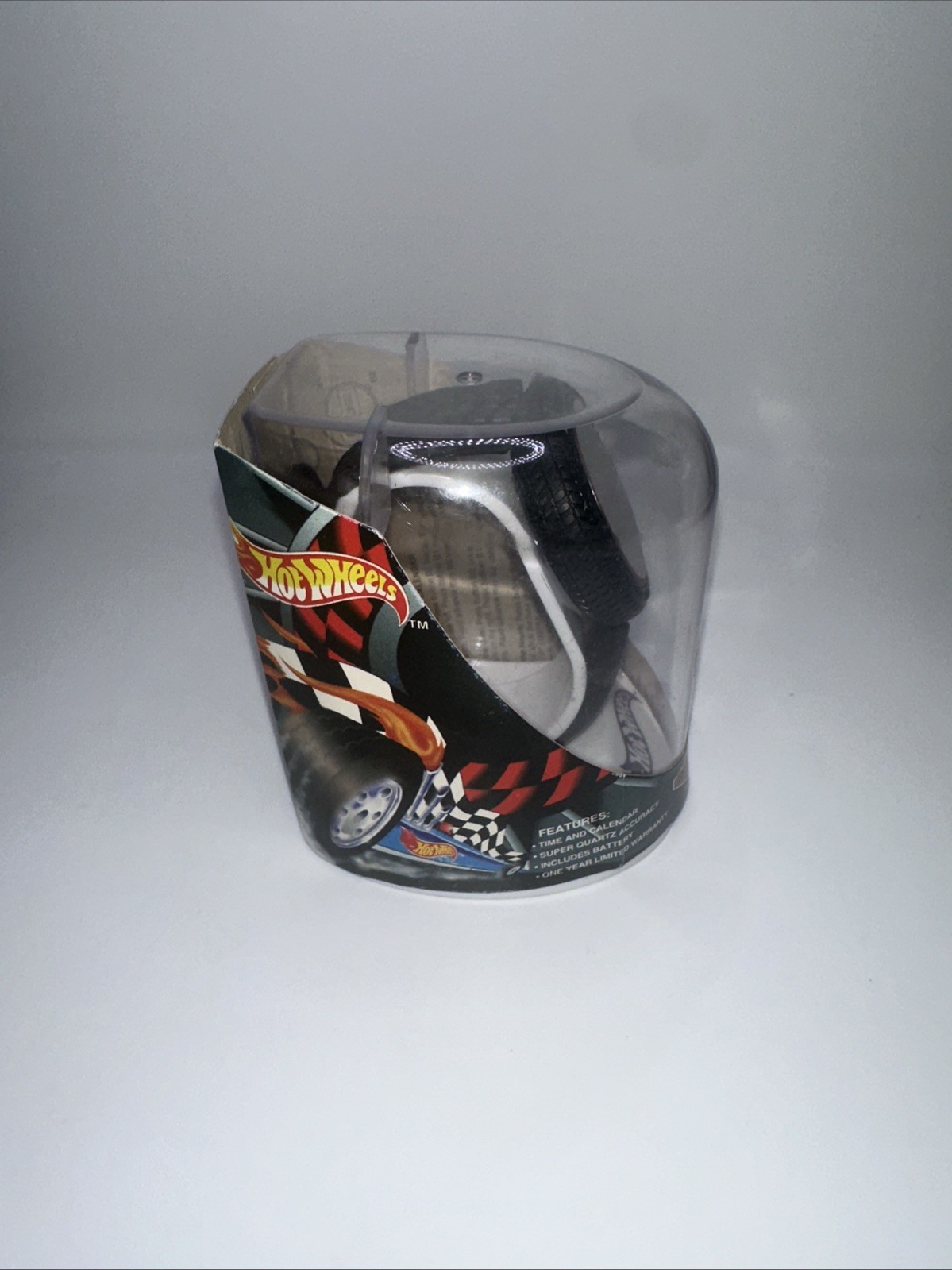 Vintage Hot Wheels Race Hard Digital Wrist Watch Wide Tire Tread Style Band