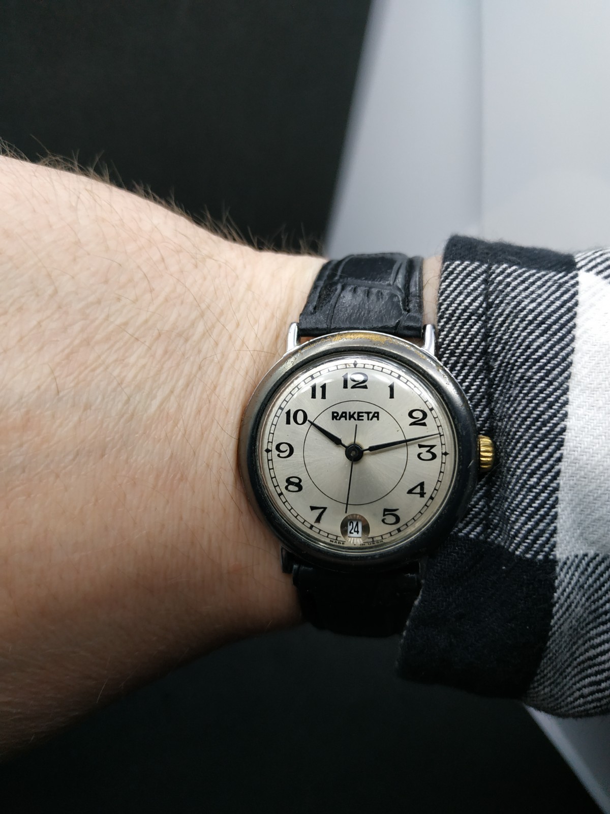 Men’s Dress Vintage USSR Watch Raketa Mechanical 2614.H Russian Retro Soviet ☭