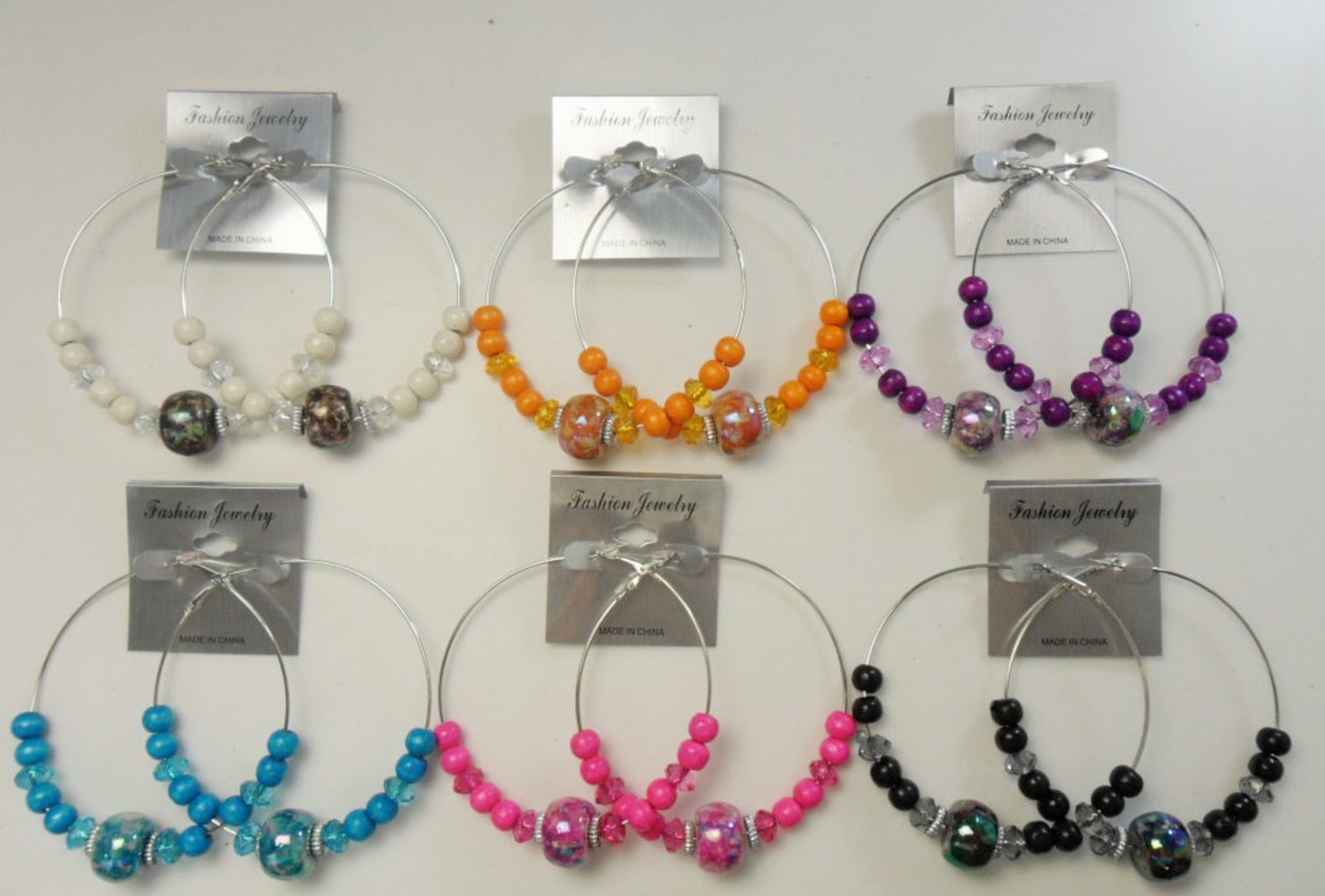 Wholesale Jewelry lot 10 pairs Big Colorful Fashion Hoop Earrings Us-seller 197