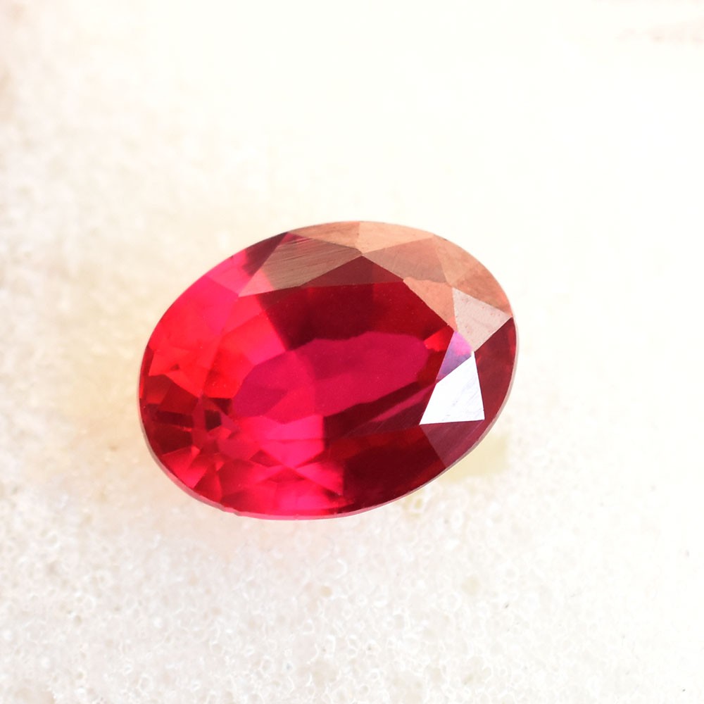 BEAUTIFUL 5 Ct CERTIFIED Natural Red Ruby Oval Cut Loose Gemstone For Wedding