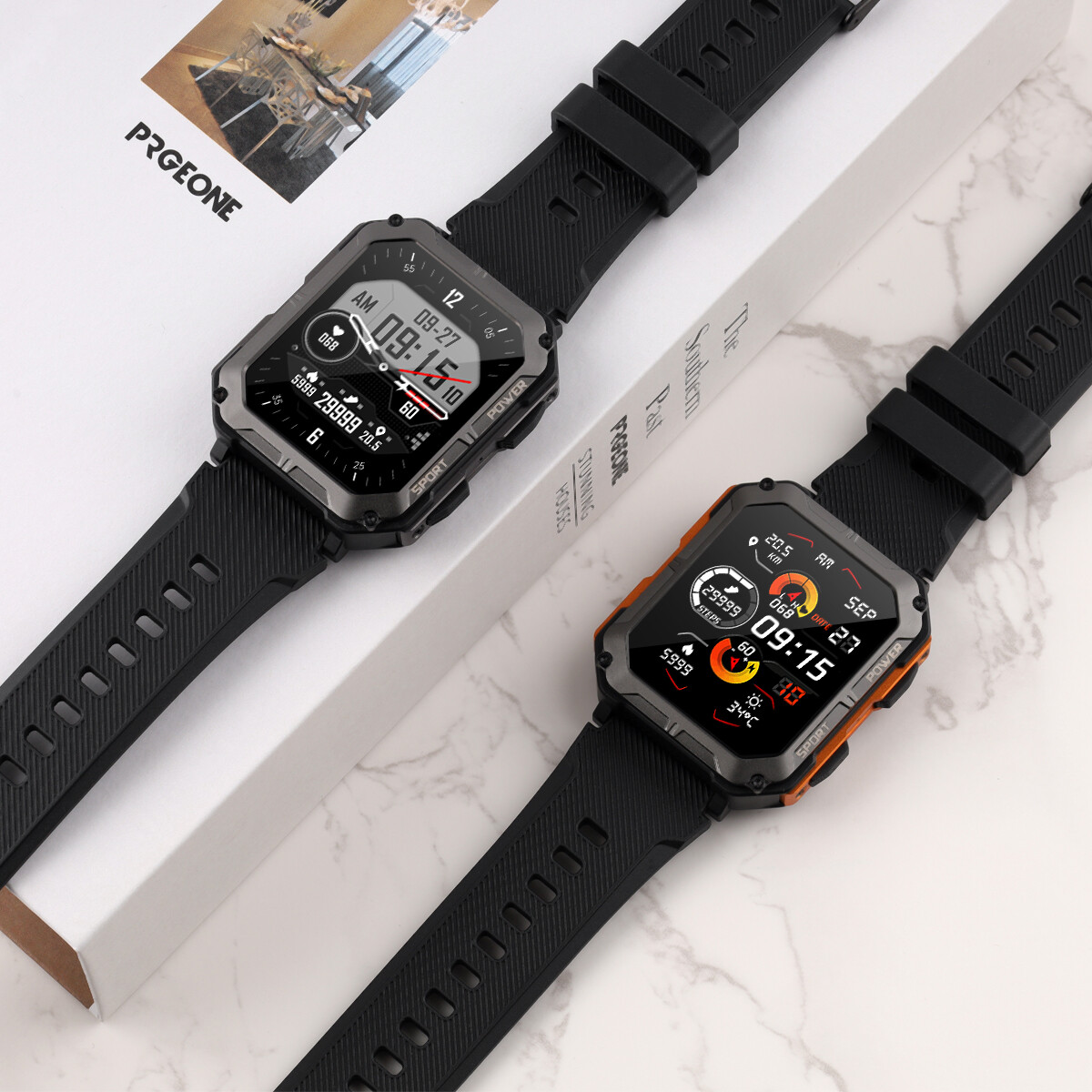 Bluetooth Smart Watch Military Tactical Men Sport Heart Rate Fitness Tracker US