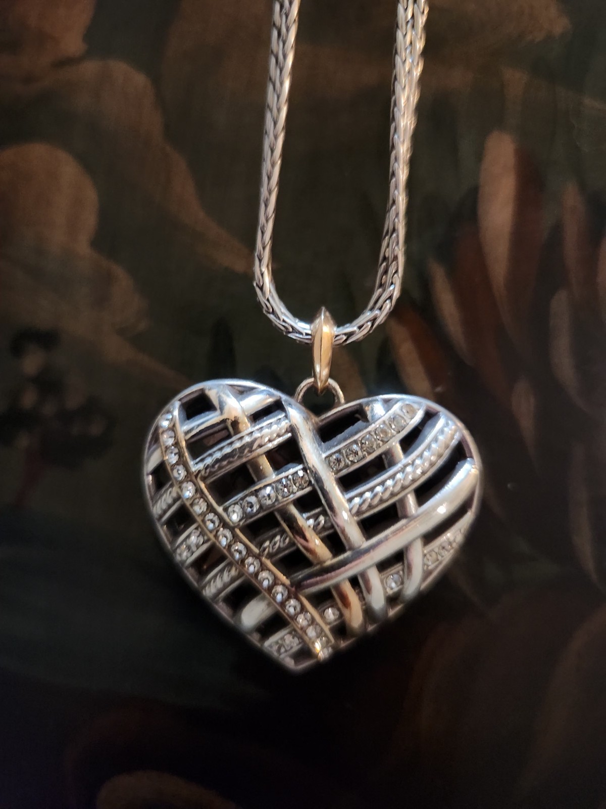 Brighton Neptune’s Rings Convertible Reversible Heart Necklace. NWOT
