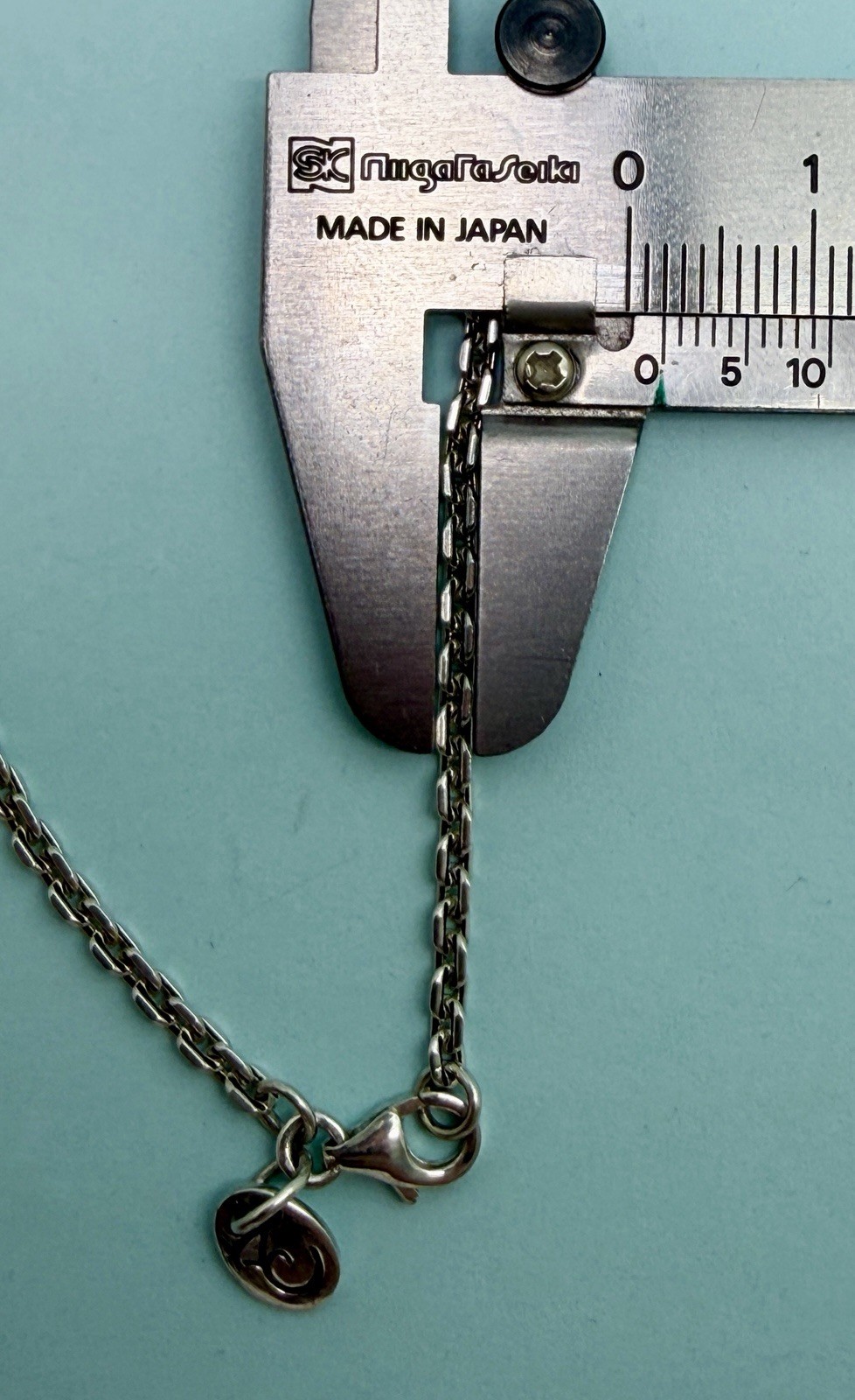 2.7mm 18” Oxidized Angled Cable Chain 925 Sterling Silver Chain Necklace 7.36g