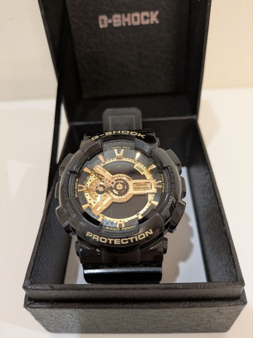CASIO G-SHOCK watch body black gold regular price 22,550 yen junk item