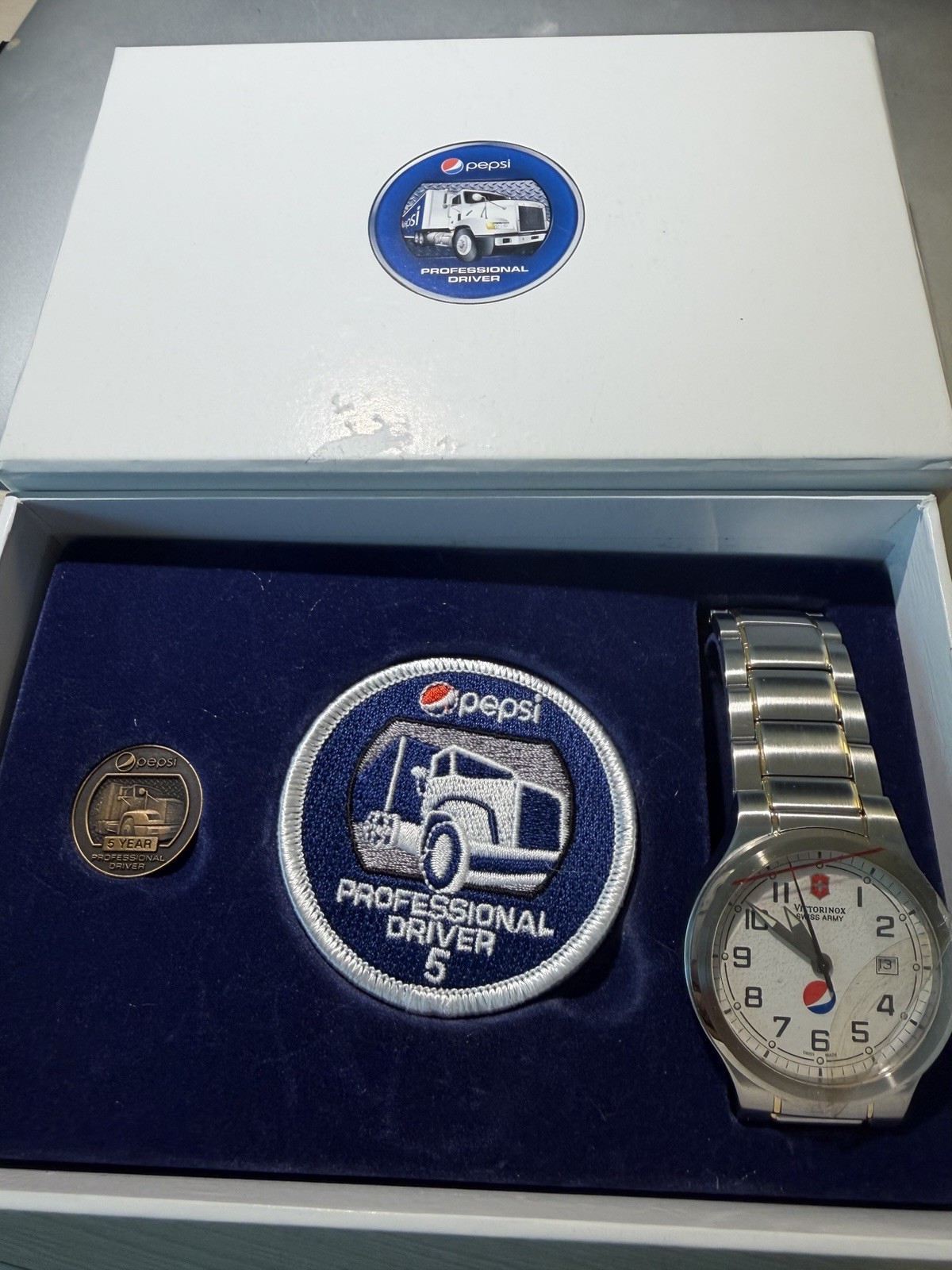 Victorinox Swiss Army Classic Two-tone Watch – New In Plastic. With Pepsi Logo.