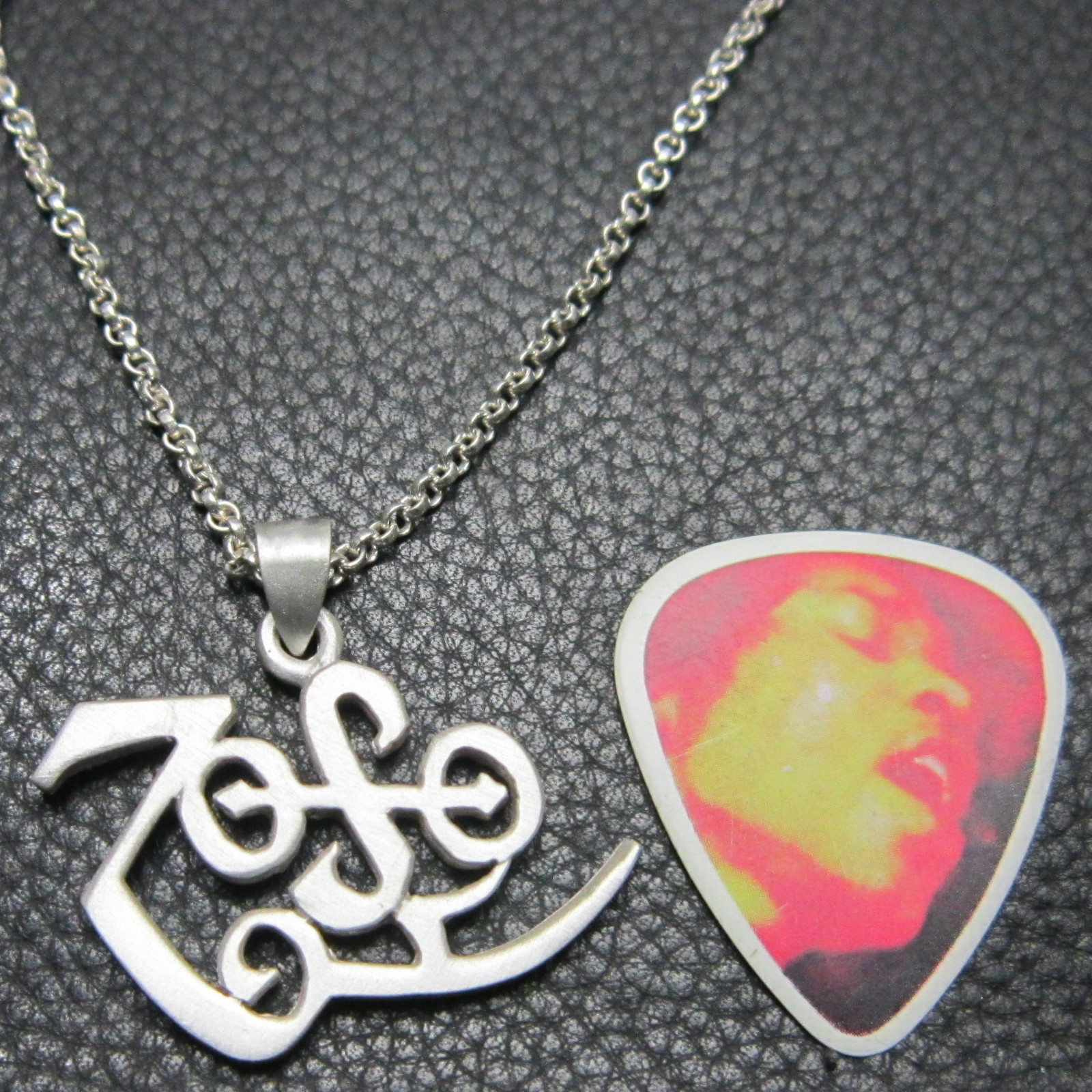 MJG STERLING SILVER ZOSO PENDANT. JIMMY PAGE. LED ZEPPELIN.