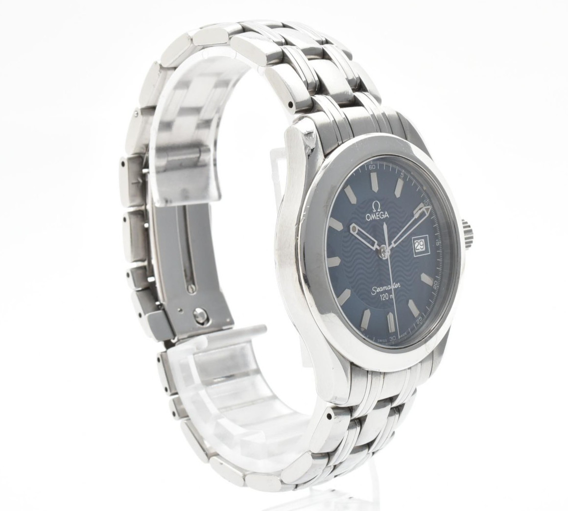【EXC+5】OMEGA Seamaster 120m 2511.81 Blue Wave Dial 36mm Quartz Men’s Watch JAPAN