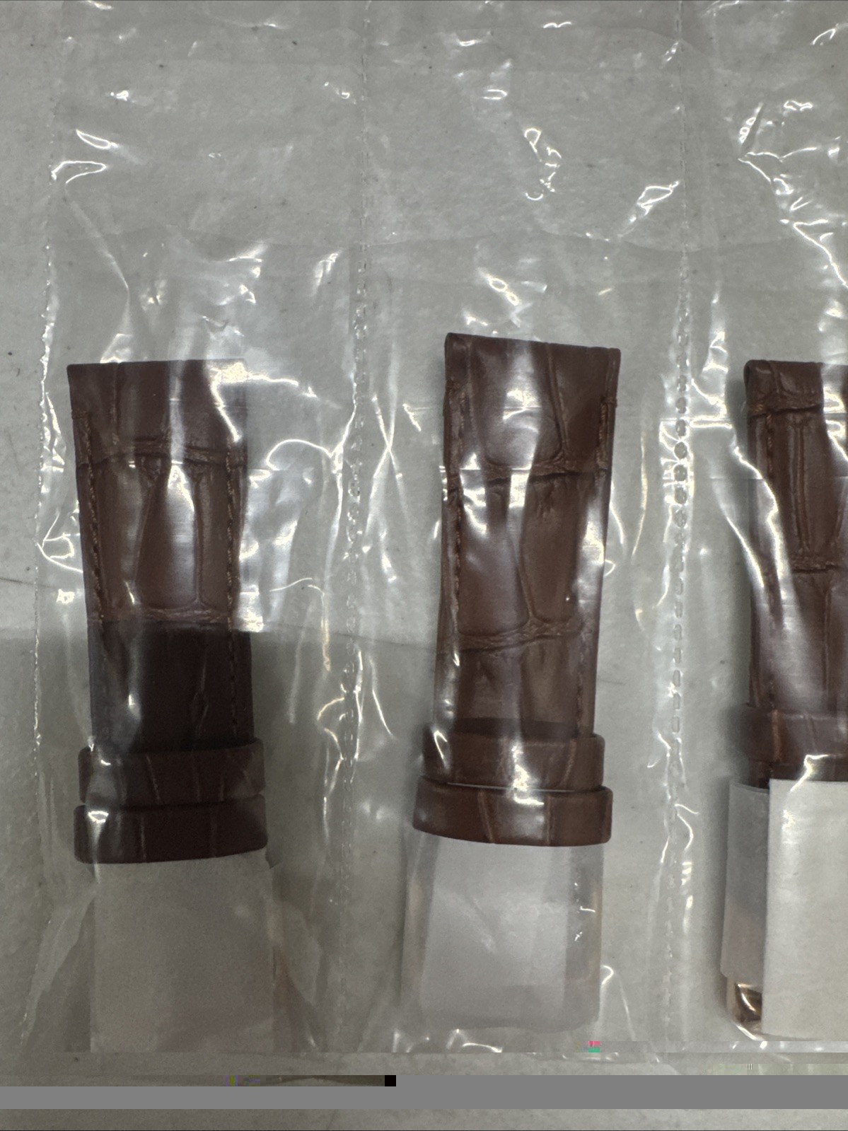Lot of 10 – Brand NEW- 22mm Genuine Leather Brown Watch Bands