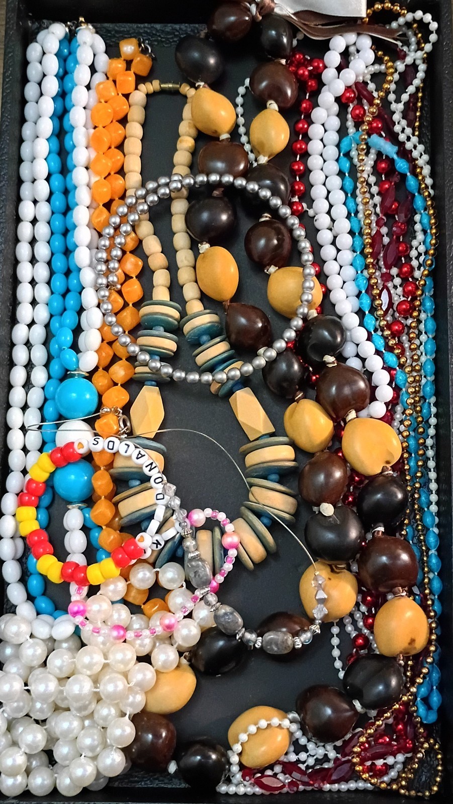Venetian Glass Beads Necklaces & Other Vtg-Now Jewelry Lot