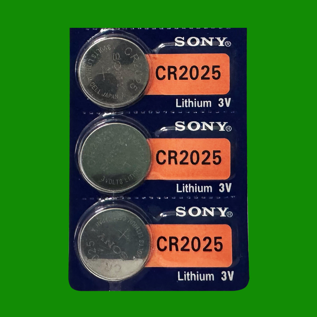 SONY CR2025 LITHIUM 3V BATTERY – 3 Pcs