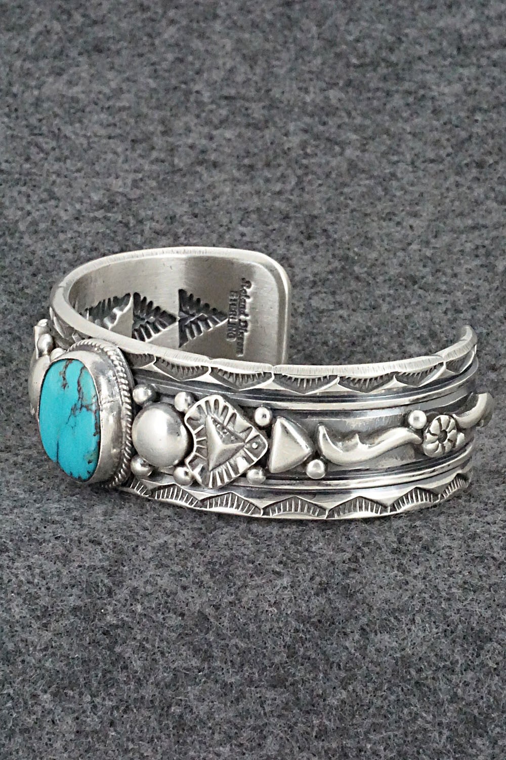 Turquoise & Sterling Silver Bracelet – Roland Dixon