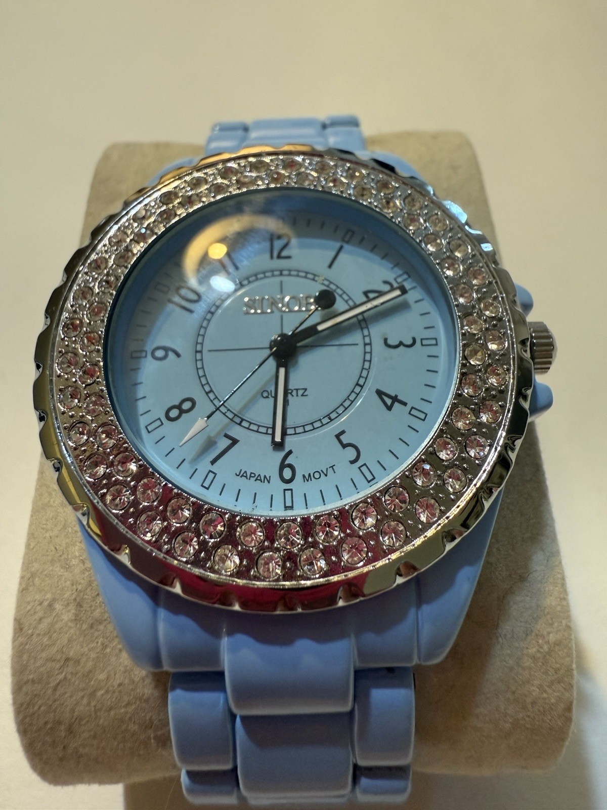 SINOBI STAINLESS STEEL JAPANESE WATCH MOVT SINOBI 1850G Quartz Analog Watch