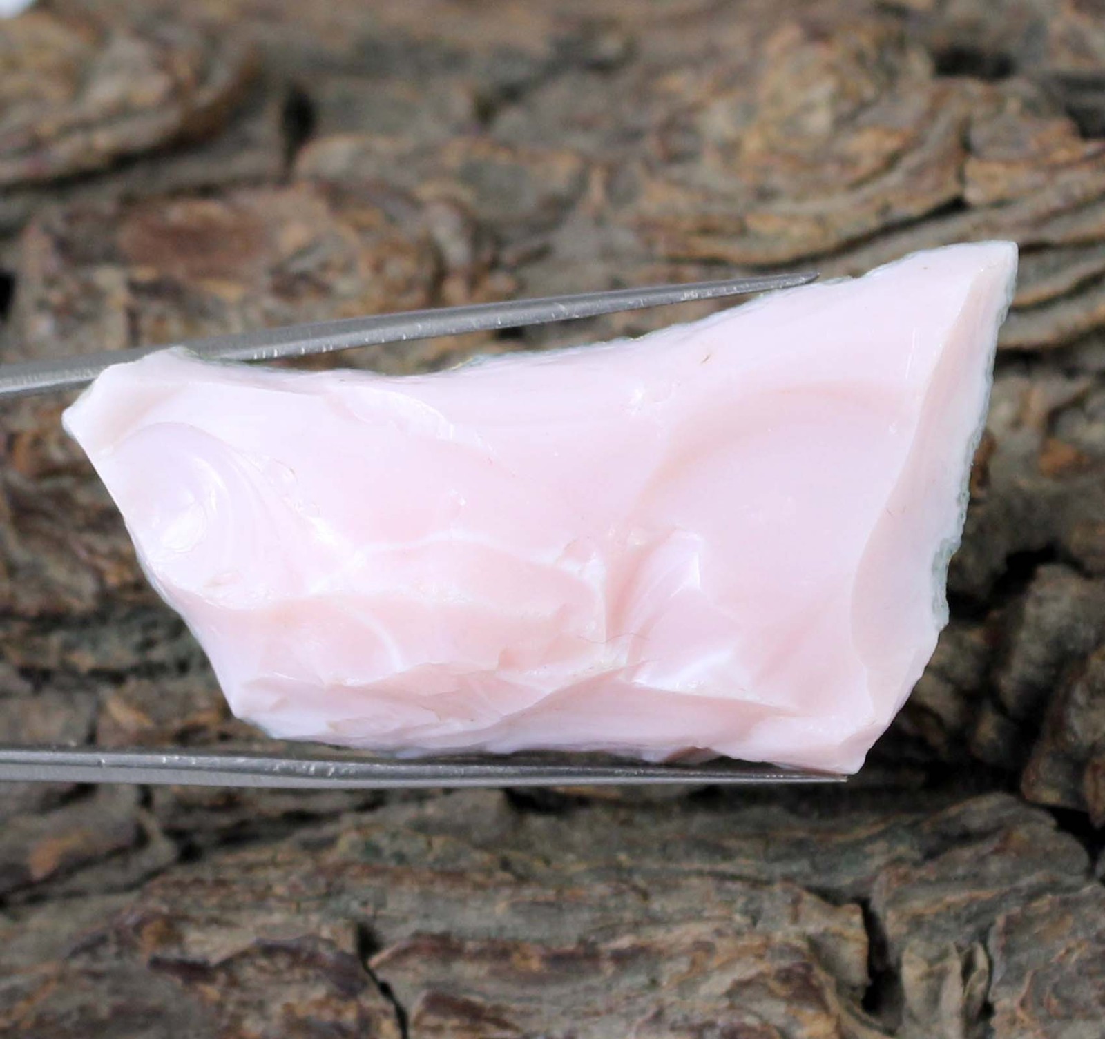 58.85 Ct Natural Peru Pink Opal Gemstone Certified Rough T33029 Fathers Day Gift