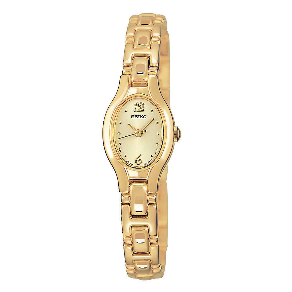 Seiko SXGJ72 Women’s Gold Tone Quartz Dress Watch MSRP $205