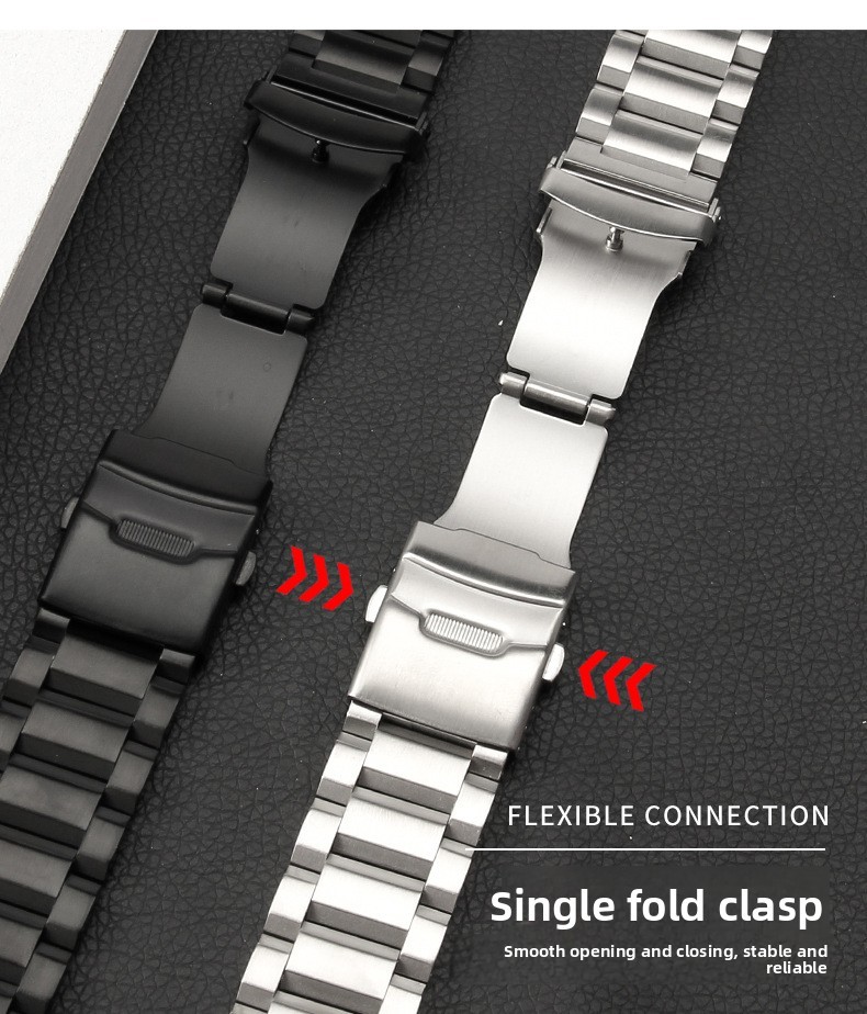 Quality Solid Stainless Steel Watch Band Strap Mens Metal Bracelet 18 20 22 24mm