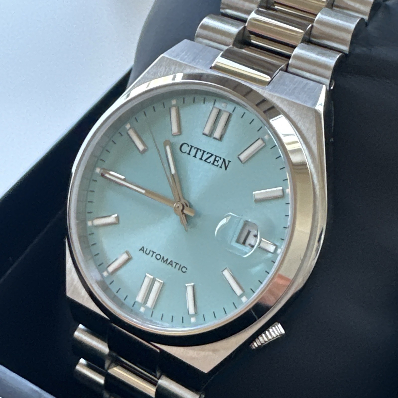 Citizen Men’s Tsuyosa Automatic Blue Stainless Steel Date Watch 40MM NJ0151-53M