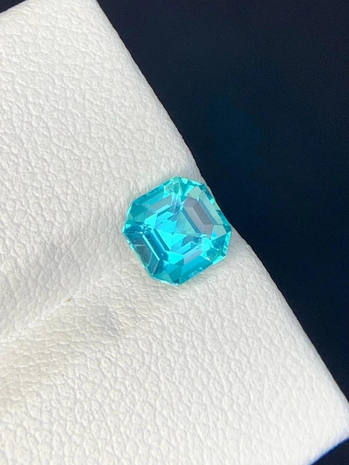 Natural Certified Blue Paraiba Tourmaline 6.70 Ct Asscher Cut Loose MR Gemstone