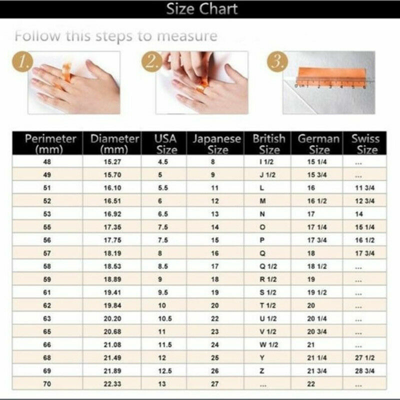 Fashion 925 Silver,Gold,Rose Gold Rings Cubic Zircon Women Jewelry Sz 6-10